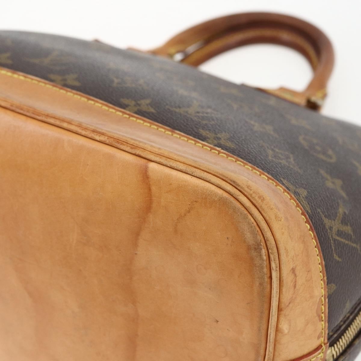 Louis Vuitton Alma Monogram Canvas Brown Canvas Handbag (Pre-Owned)