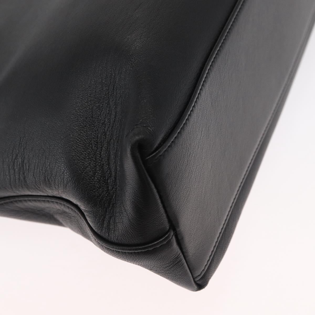 Gucci Linea Matisse Interlocking G Top Handle Tote Leather Black Leather Shoulder Bag Bag (Pre-Owned)