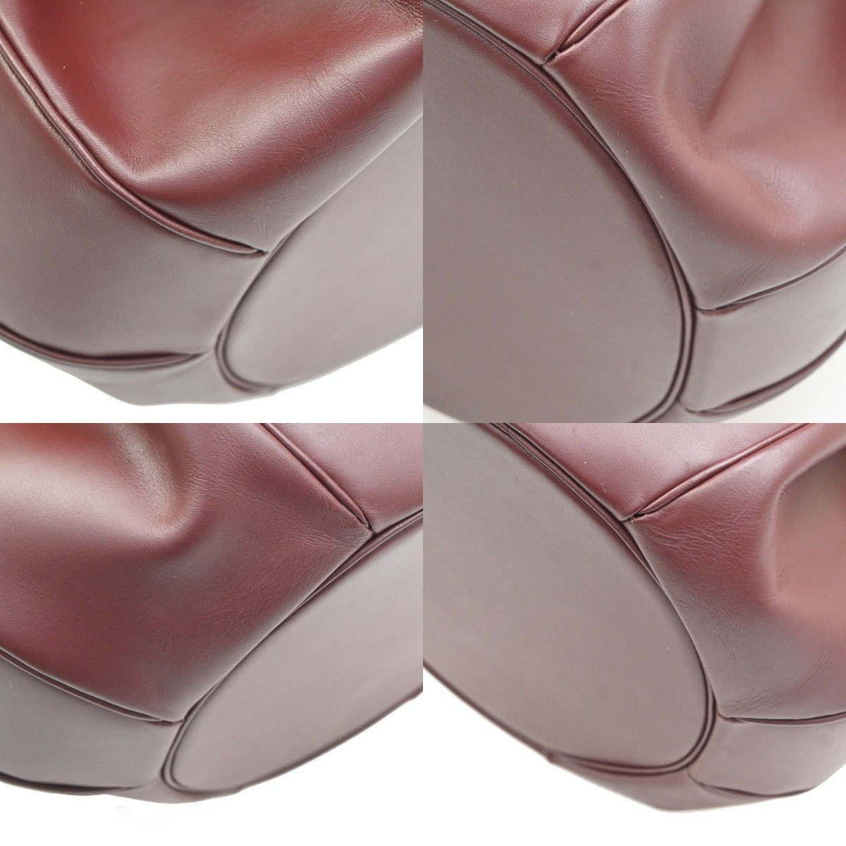 Cartier Must De Cartier Leather Burgundy Leather Shoulder Bag Bag (Pre-Owned)