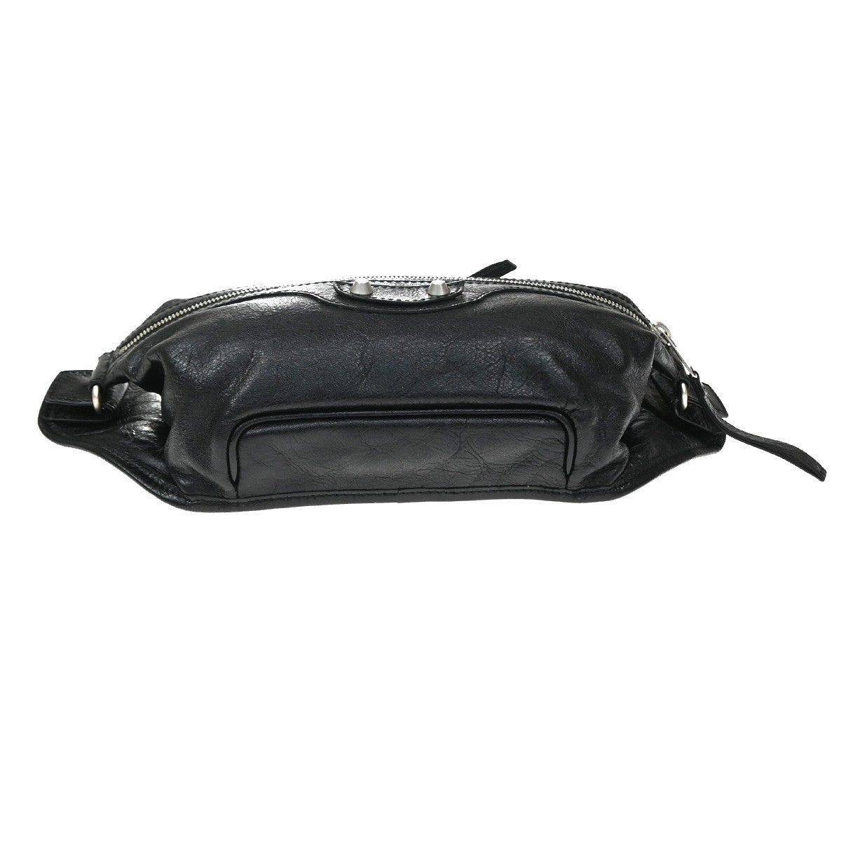 Balenciaga Neo Lift Classic Studs Waist Leather Black Leather Clutche & Pouche Bag (Pre-Owned)