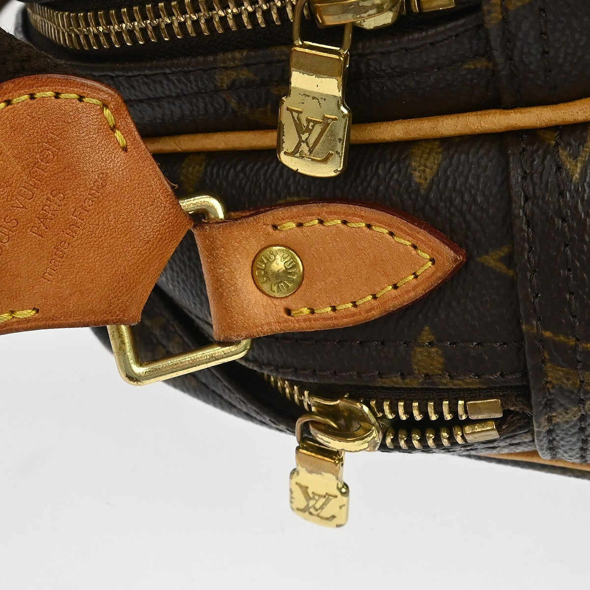Louis Vuitton Reporter Monogram Canvas Brown Canvas Shoulder Bag Bag (Pre-Owned)