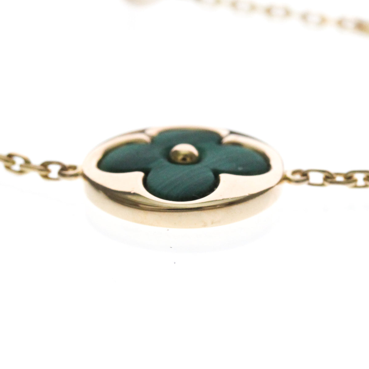 Louis Vuitton Color Blossom Bb 18K Rose Gold With Malachite And Diamond Gold Rose_Gold Bracelet Jewelry (Pre-Owned)