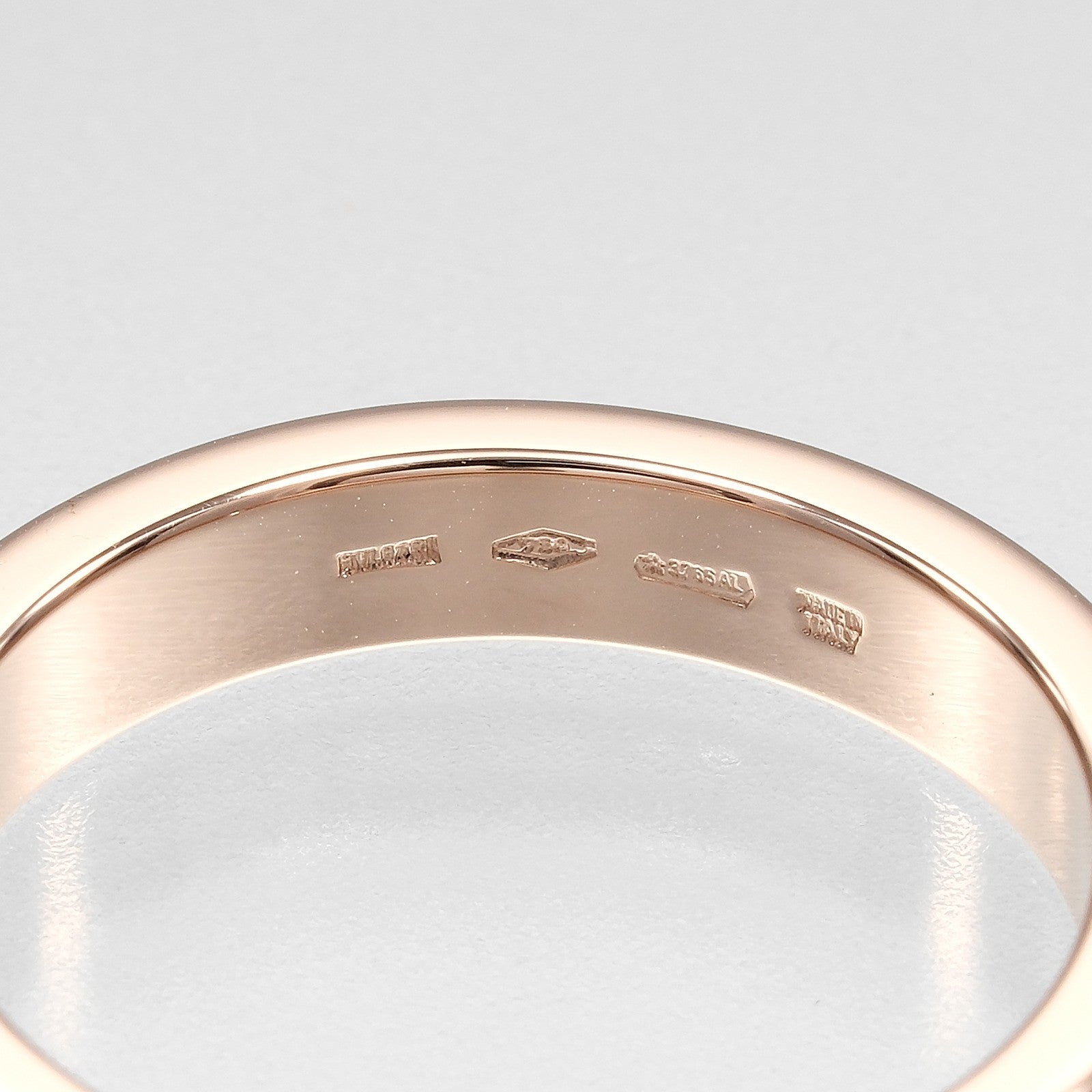 Bvlgari B.Zero1 Essential Logo Band 18K Rose Gold Gold Pink_Gold Ring Jewelry (Pre-Owned)