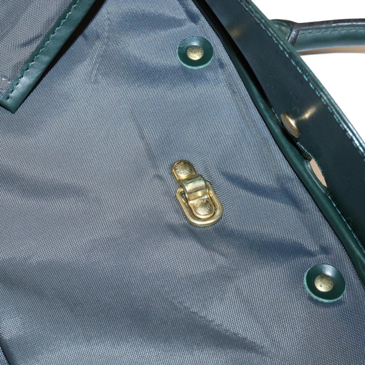 Louis Vuitton Vintage Garment Cover Monogram Canvas Green Leather Travel Bag Bag (Pre-Owned)