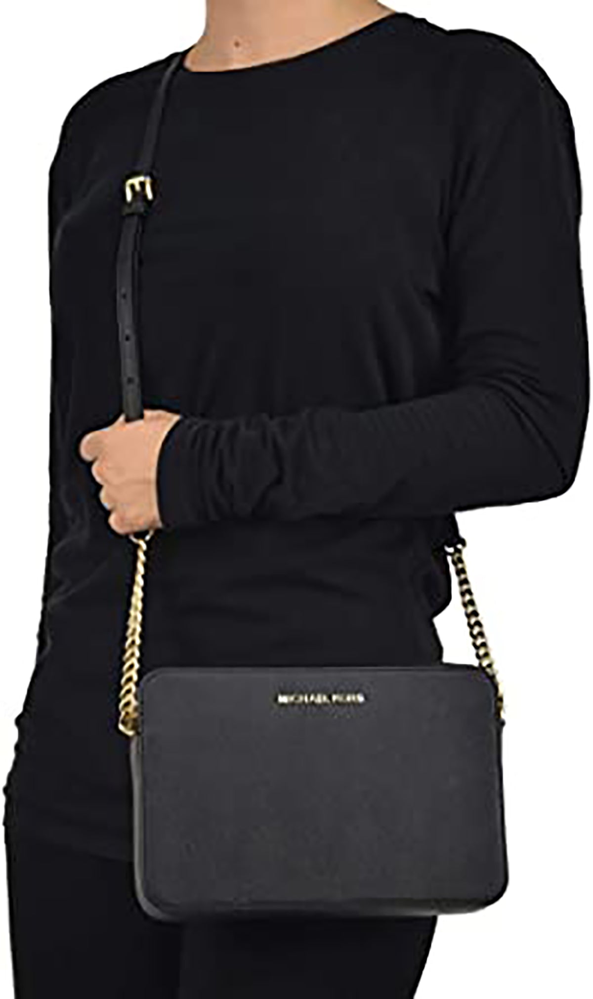 Michael Kors Women's Jet Set Item Crossbody Bag No Size (Black)