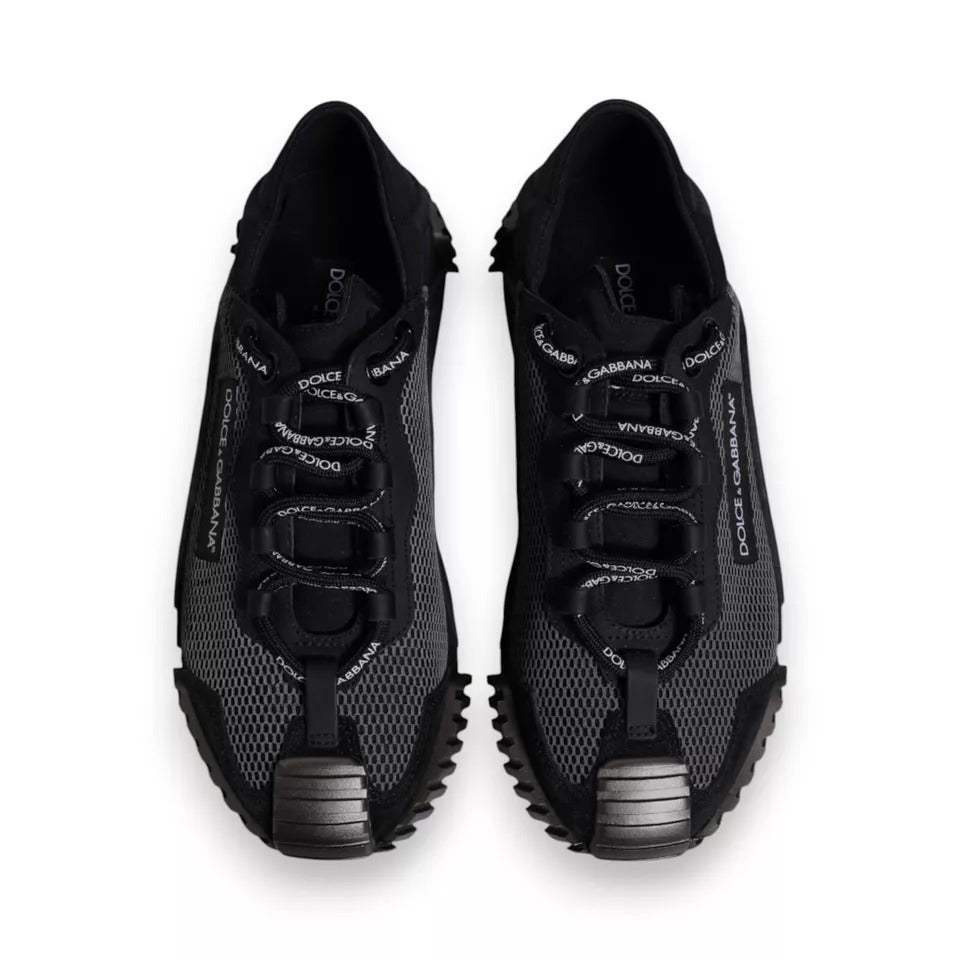 Dolce & Gabbana Black Nylon NS1 Low Top Men Sneakers Men's Shoes (Pre-Owned)