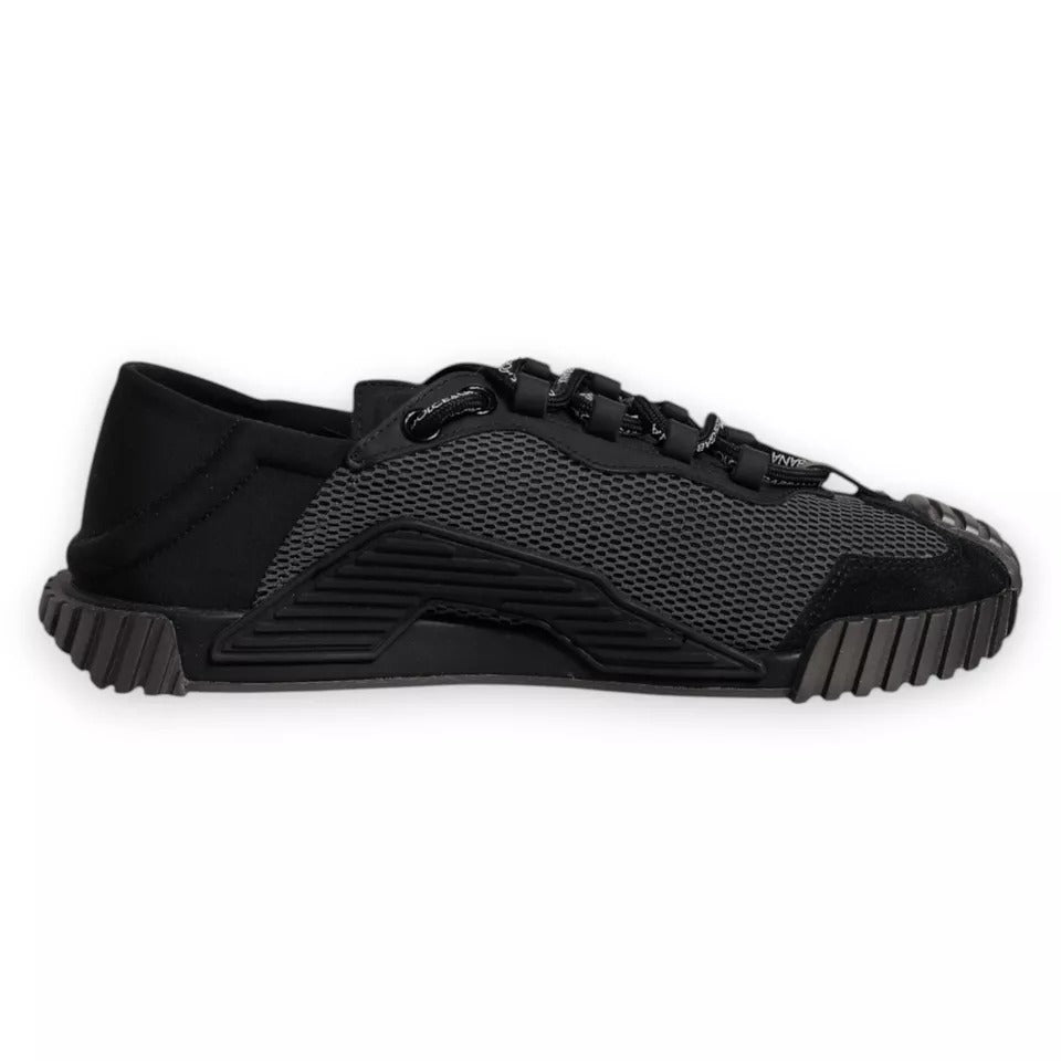 Dolce & Gabbana Black Nylon NS1 Low Top Men Sneakers Men's Shoes (Pre-Owned)