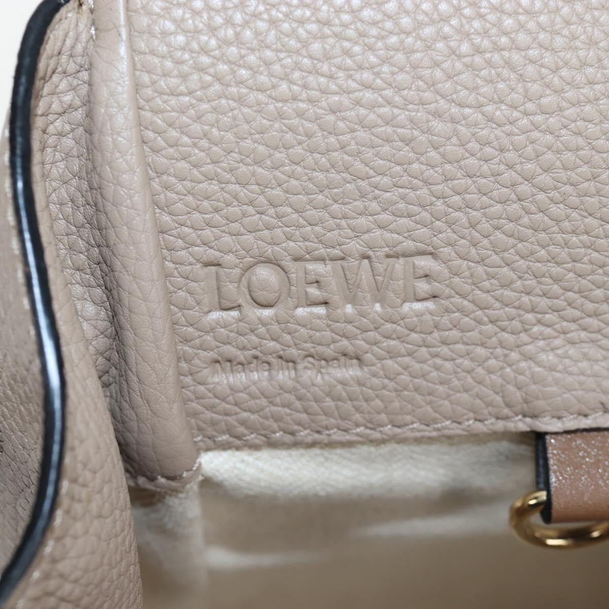 Loewe Hammock Leather Beige Leather Handbag (Pre-Owned)