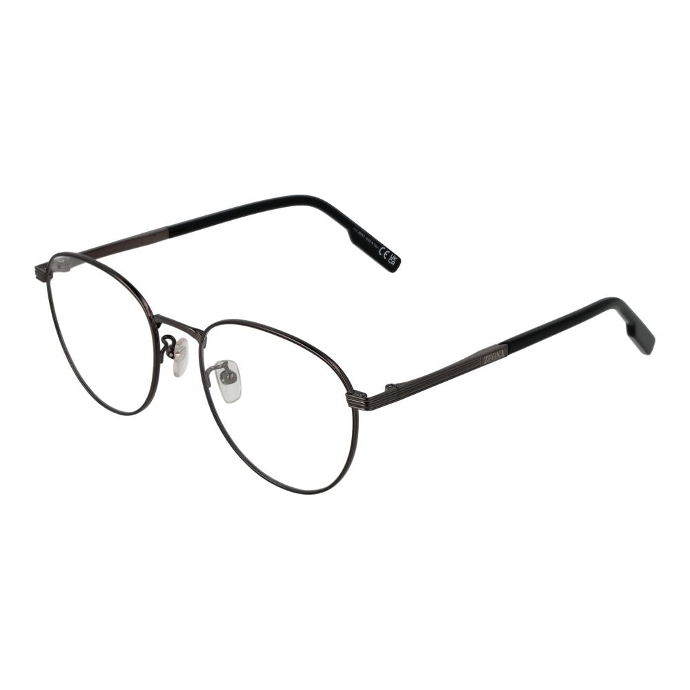 Ermenegildo Zegna Gray Titanium Glasses Men's (Frames)