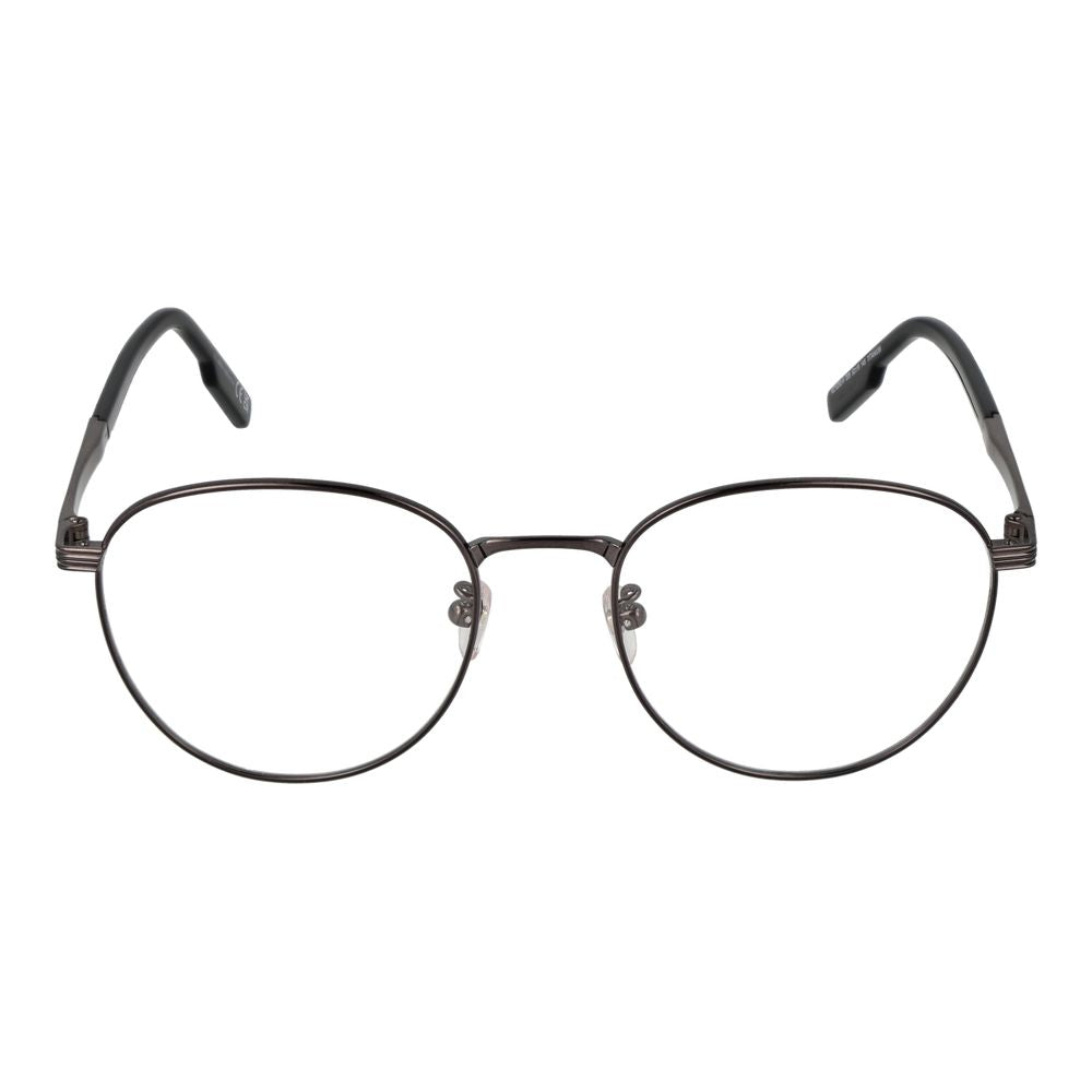 Ermenegildo Zegna Gray Titanium Glasses Men's (Frames)