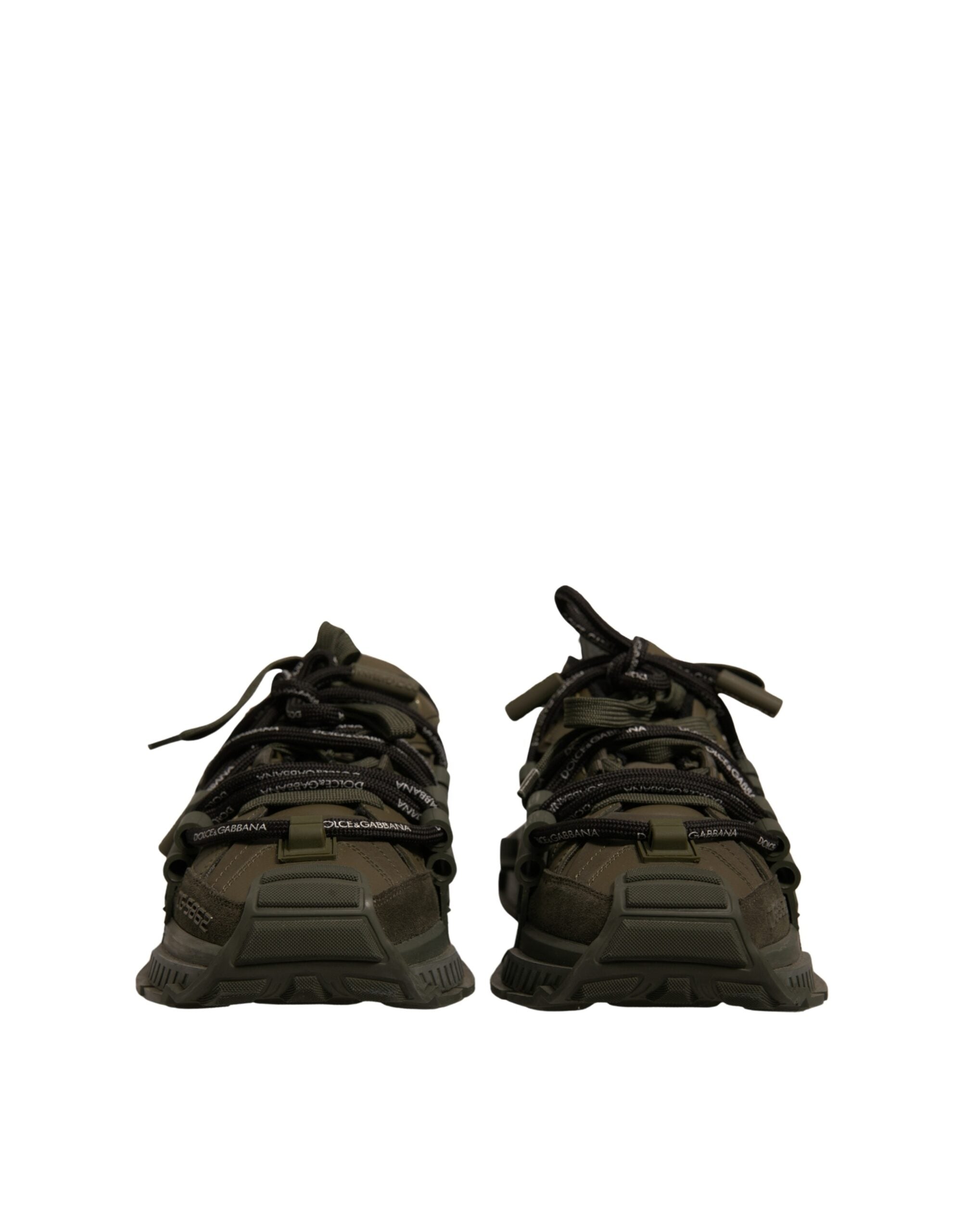 Dolce & Gabbana Military Green Space Low Top Sneakers Men's Shoes (Pre-Owned)
