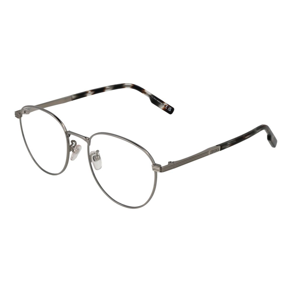 Ermenegildo Zegna Gray Titanium Glasses Men's (Frames)