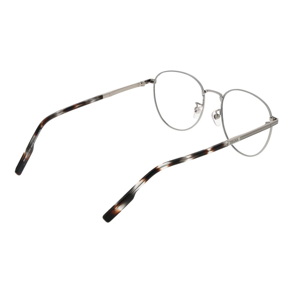 Ermenegildo Zegna Gray Titanium Glasses Men's (Frames)