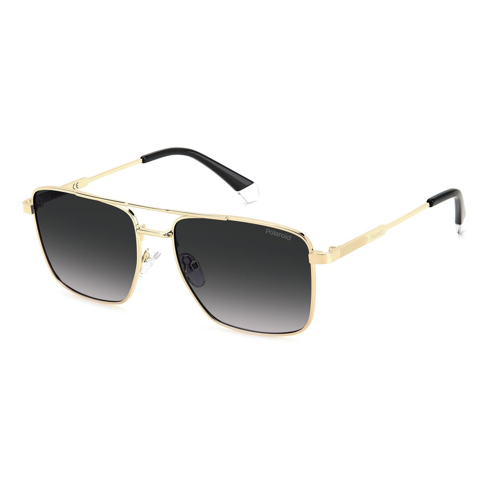 Polaroid Gold Metal Men's Sunglasses