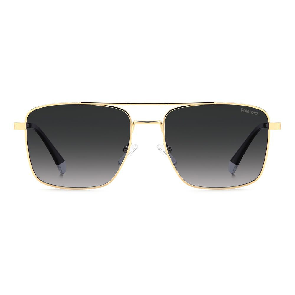 Polaroid Gold Metal Men's Sunglasses
