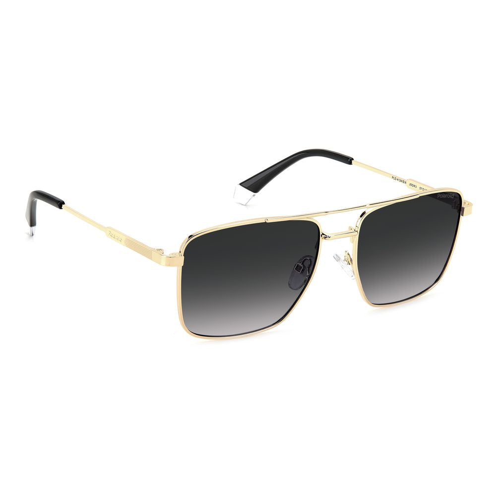 Polaroid Gold Metal Men's Sunglasses