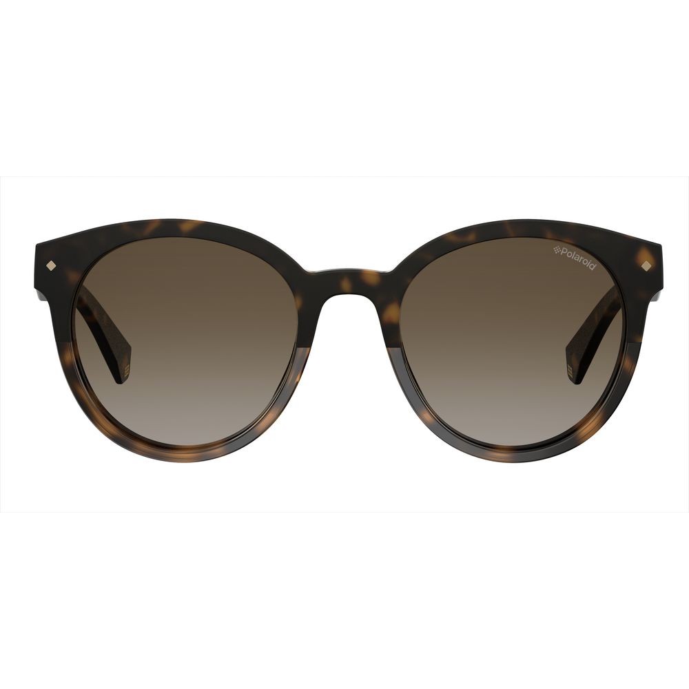 Polaroid Brown Plastic Women's Sunglasses