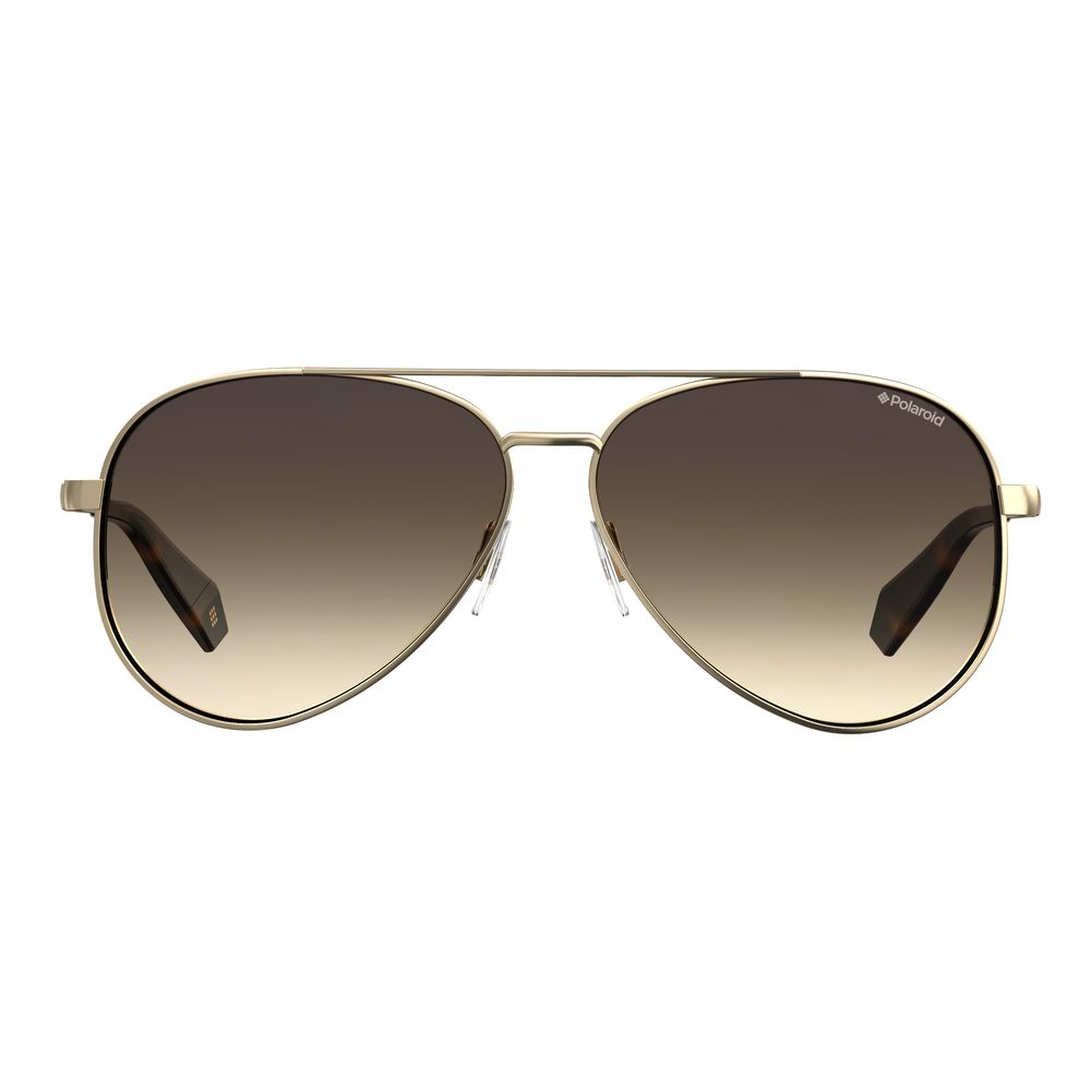 Polaroid Gold Metal Women's Sunglasses