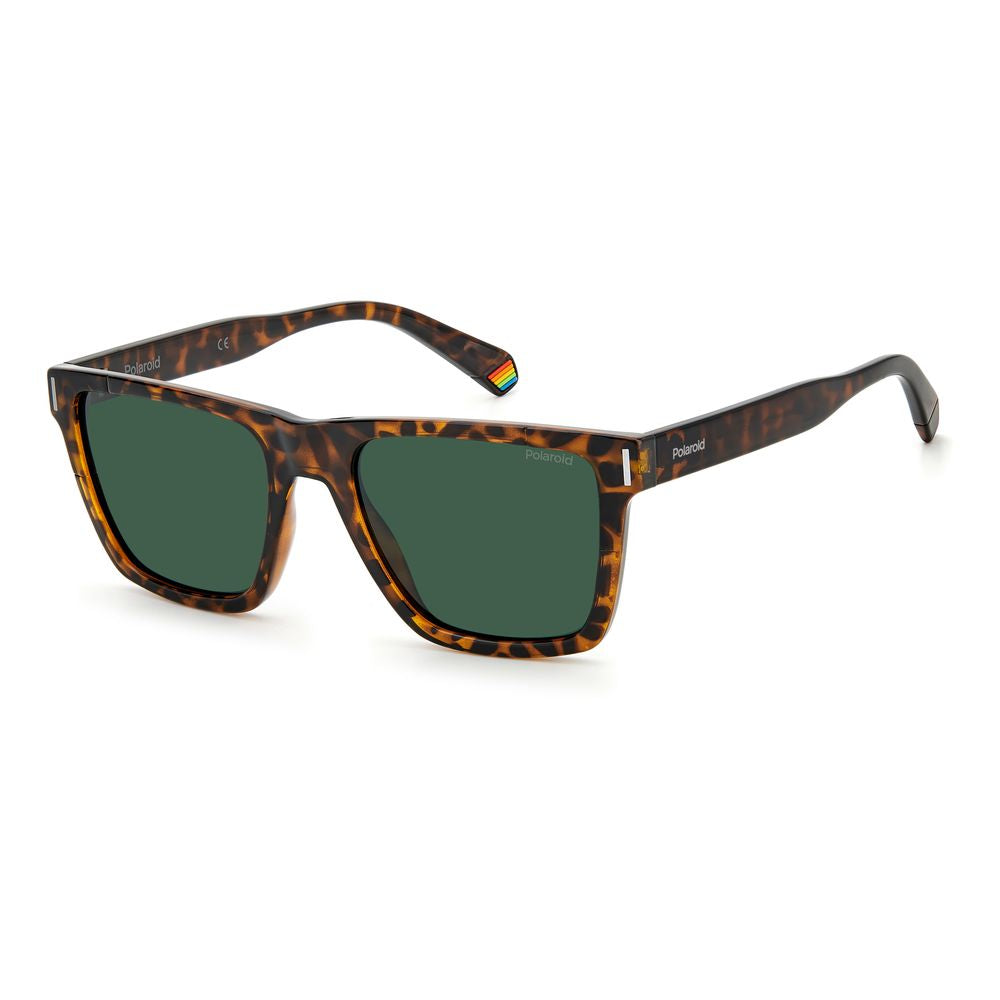 Polaroid Brown Plastic Men's Sunglasses