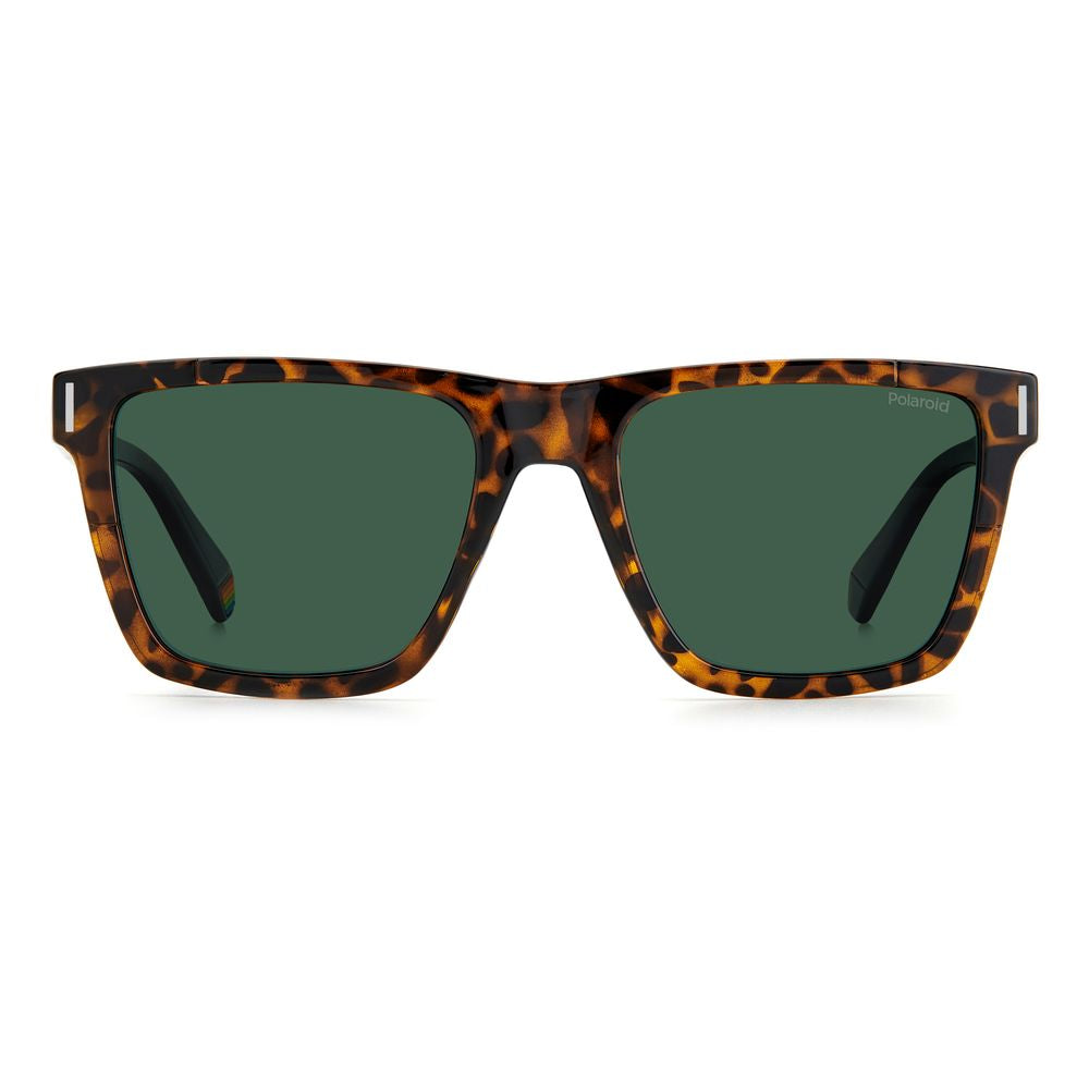 Polaroid Brown Plastic Men's Sunglasses
