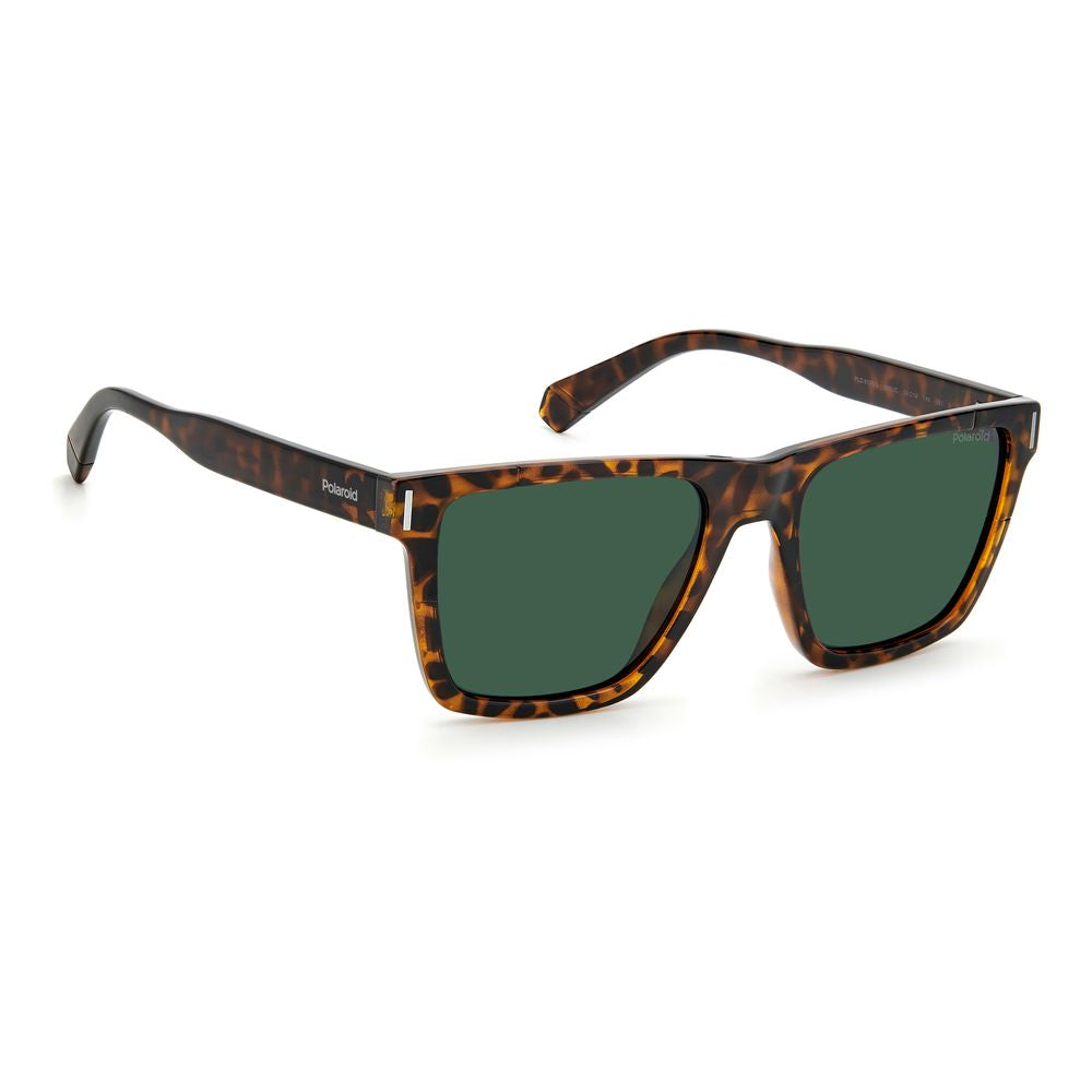 Polaroid Brown Plastic Men's Sunglasses