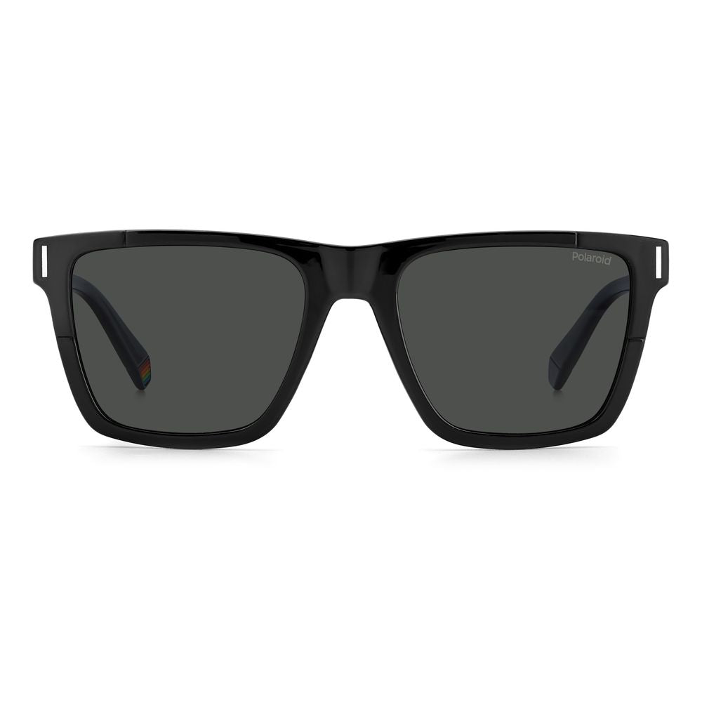 Polaroid Black Plastic Men's Sunglasses