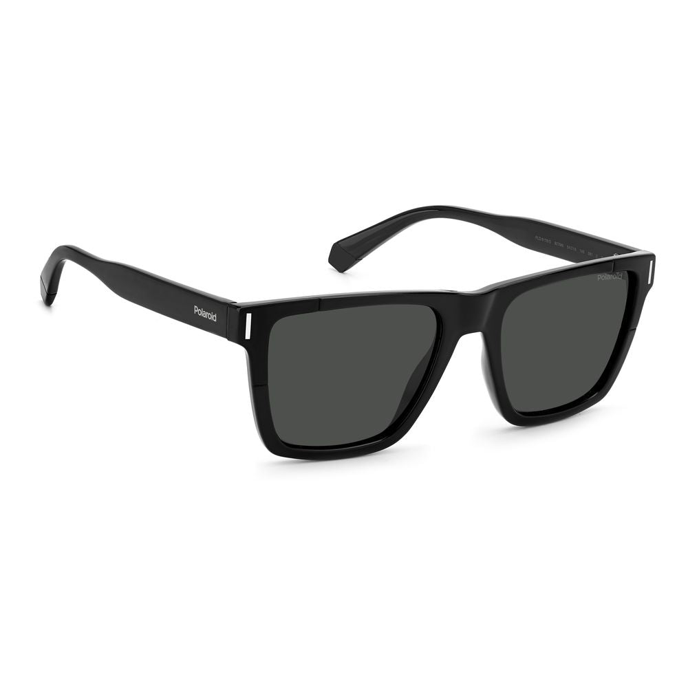 Polaroid Black Plastic Men's Sunglasses