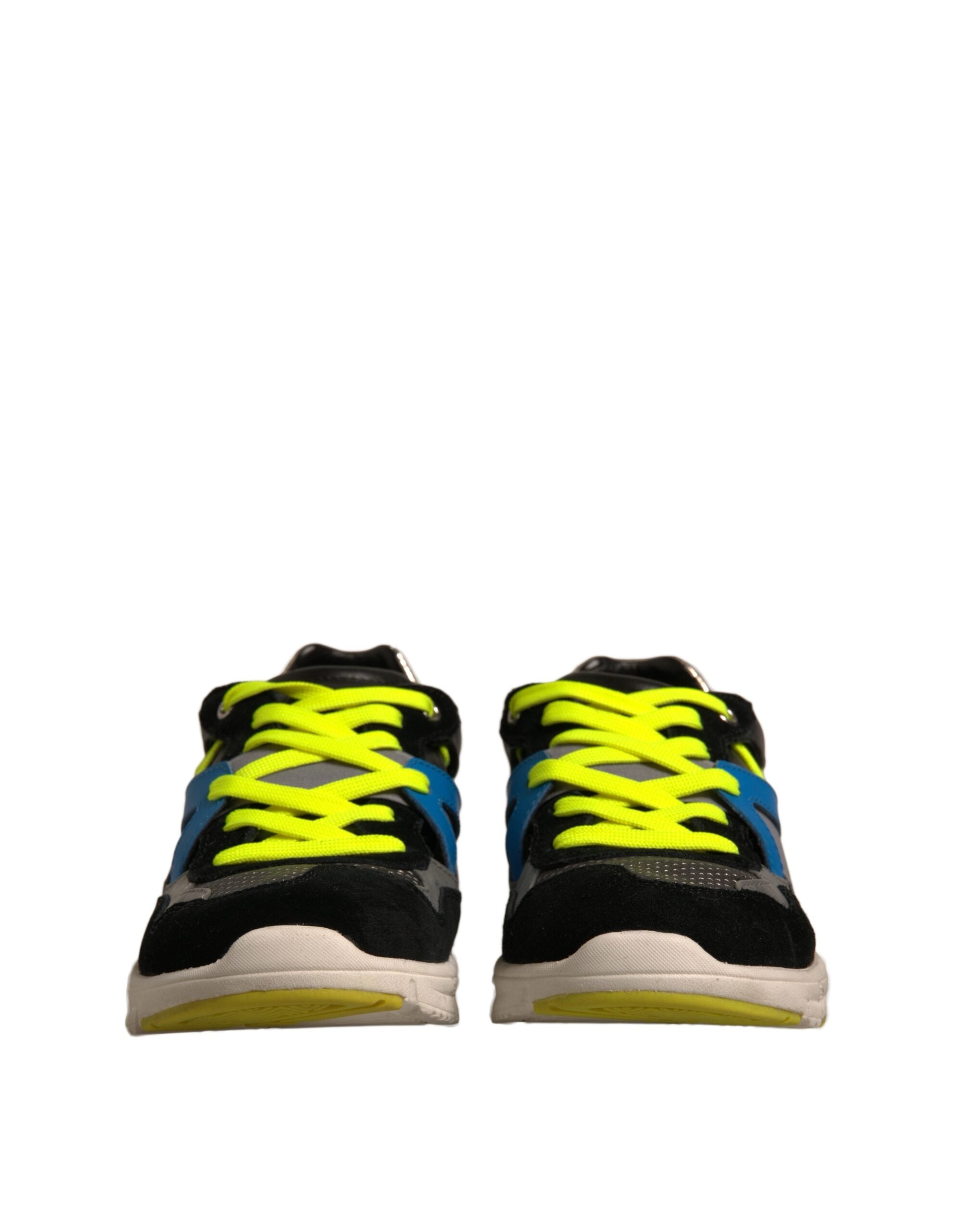 Dolce & Gabbana Multicolor Suede Low Top Sneakers Men's Shoes (Pre-Owned)