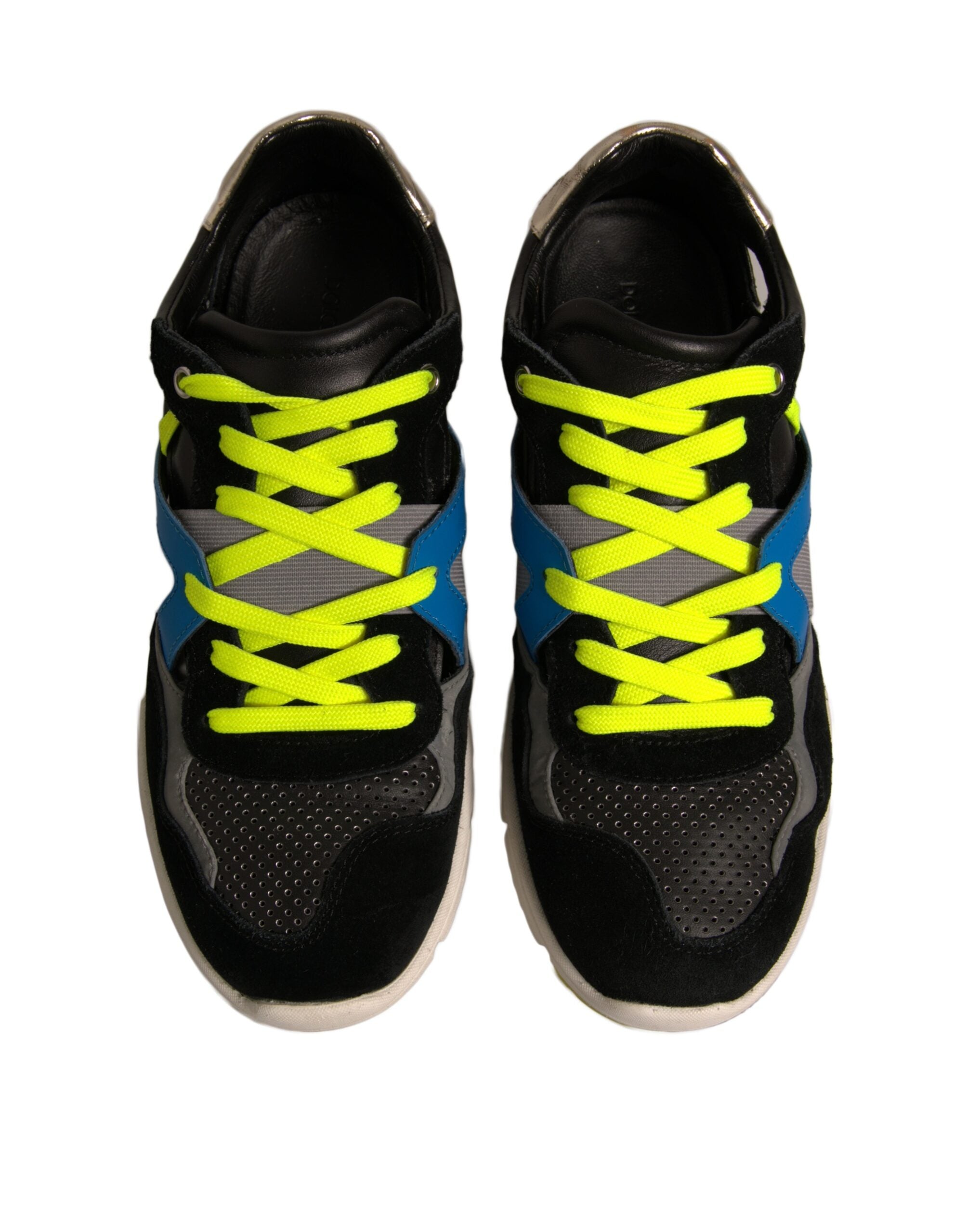 Dolce & Gabbana Multicolor Suede Low Top Sneakers Men's Shoes (Pre-Owned)