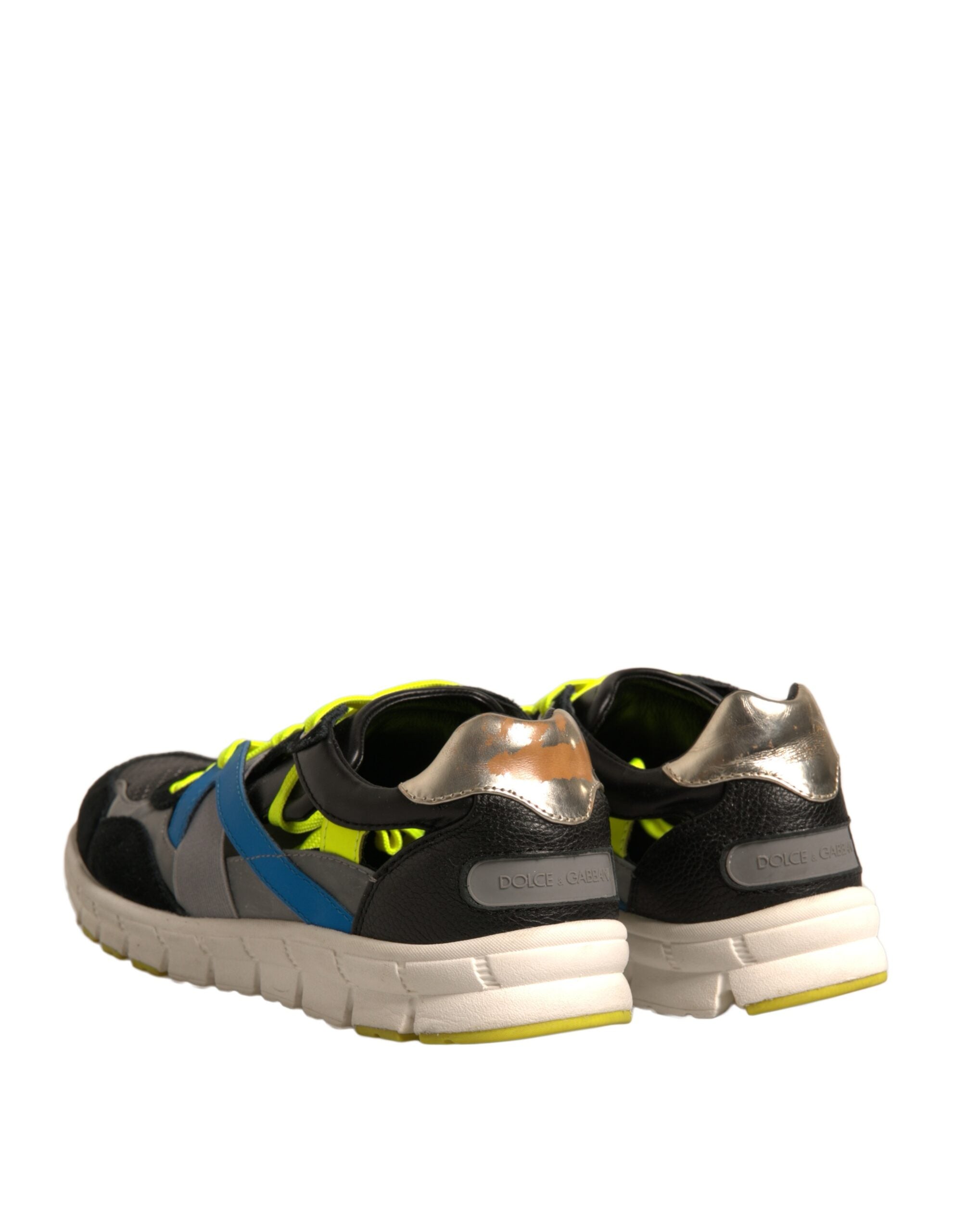 Dolce & Gabbana Multicolor Suede Low Top Sneakers Men's Shoes (Pre-Owned)