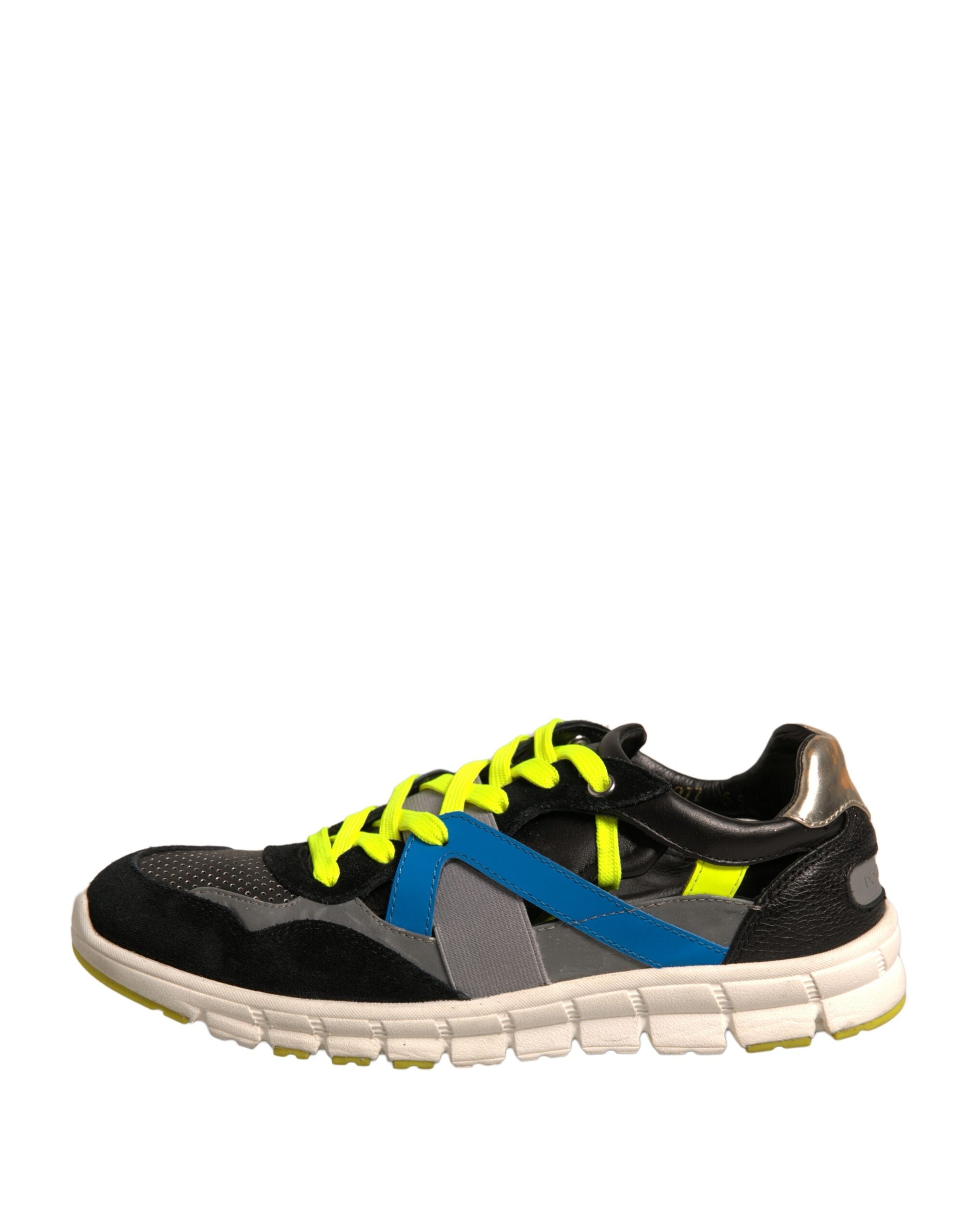 Dolce & Gabbana Multicolor Suede Low Top Sneakers Men's Shoes (Pre-Owned)