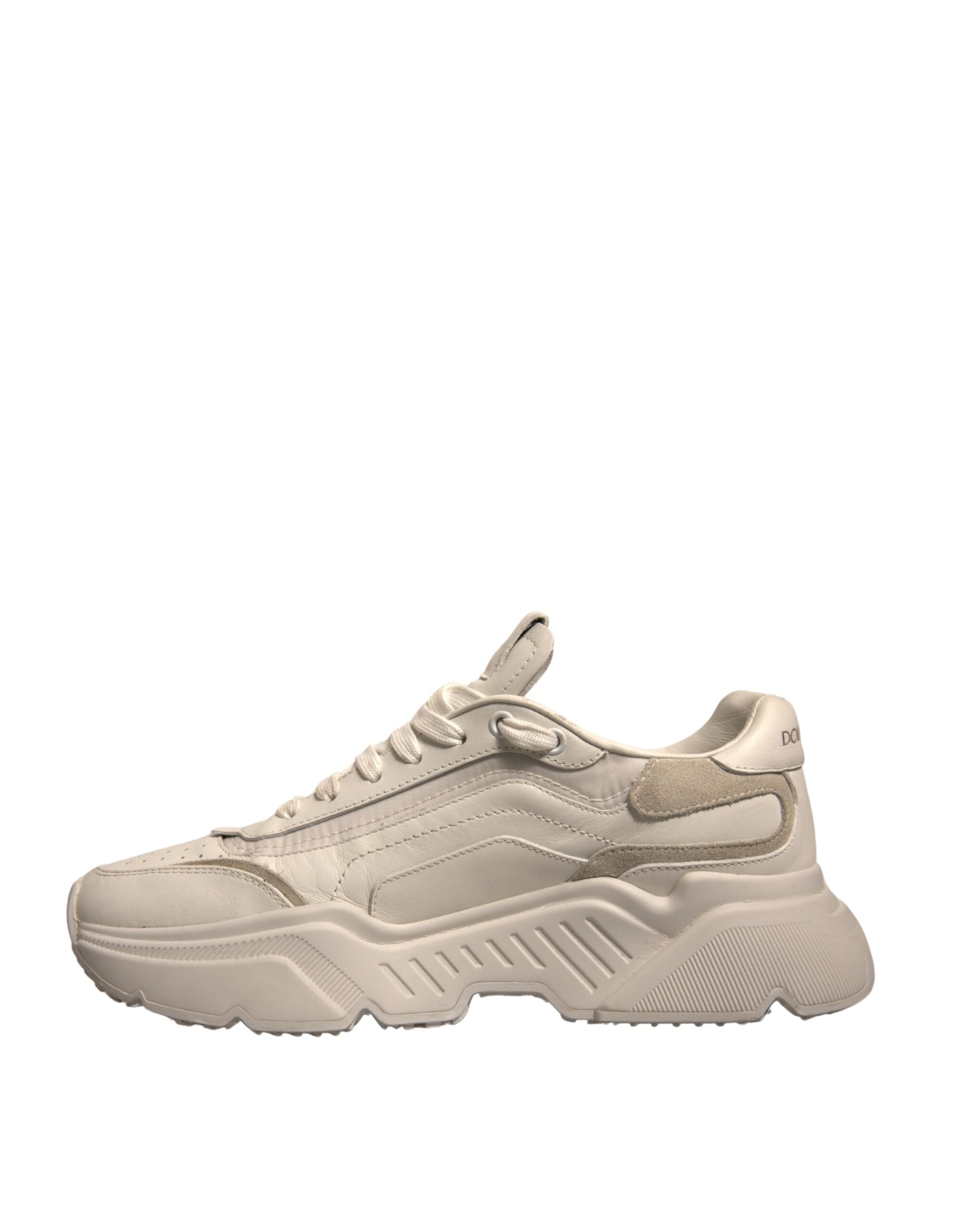 Dolce & Gabbana White Daymaster Leather Low Top Sneakers Men's Shoes (Pre-Owned)