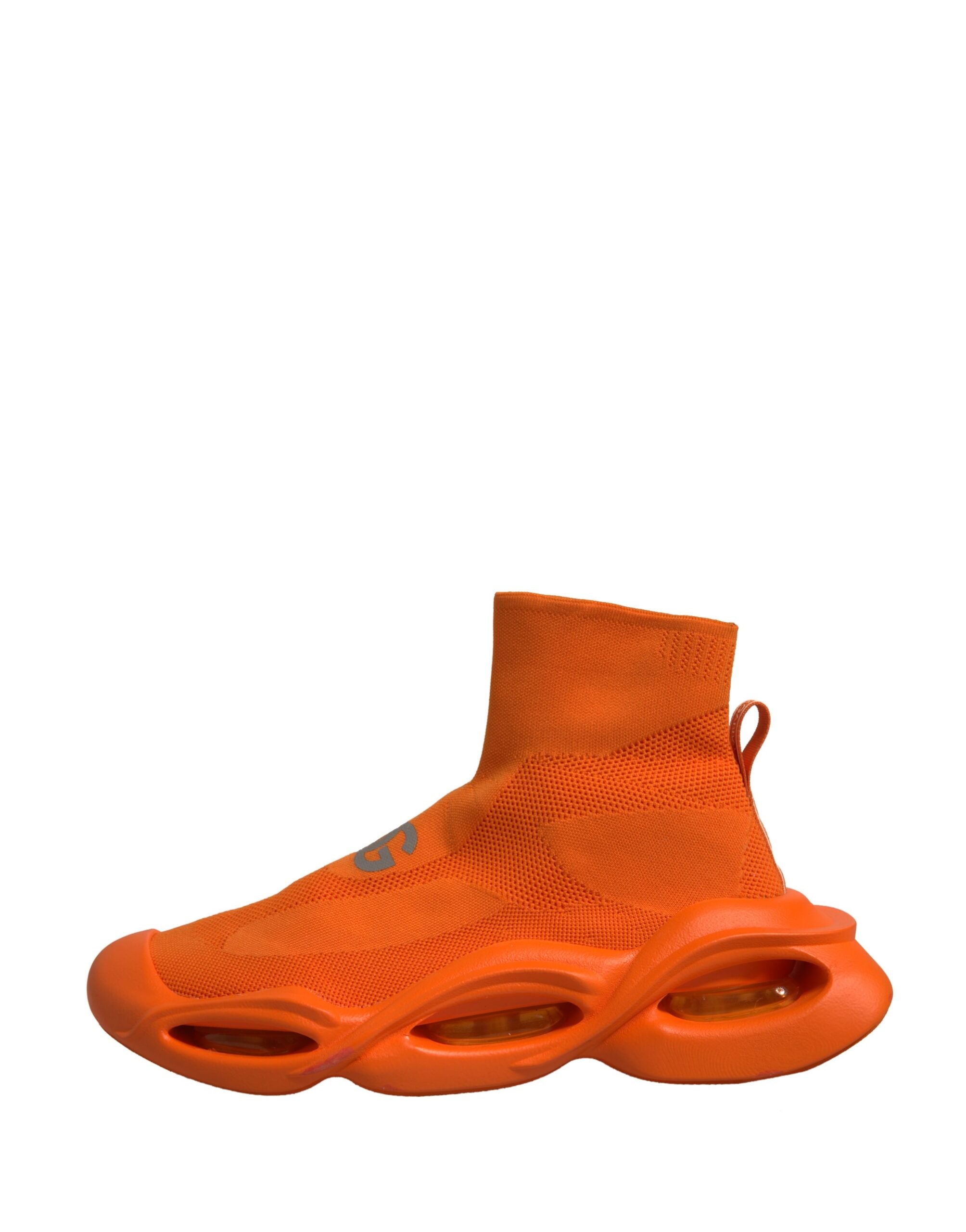 Dolce & Gabbana Orange Slip On Wave Socks Men Sneakers Men's Shoes (Pre-Owned)