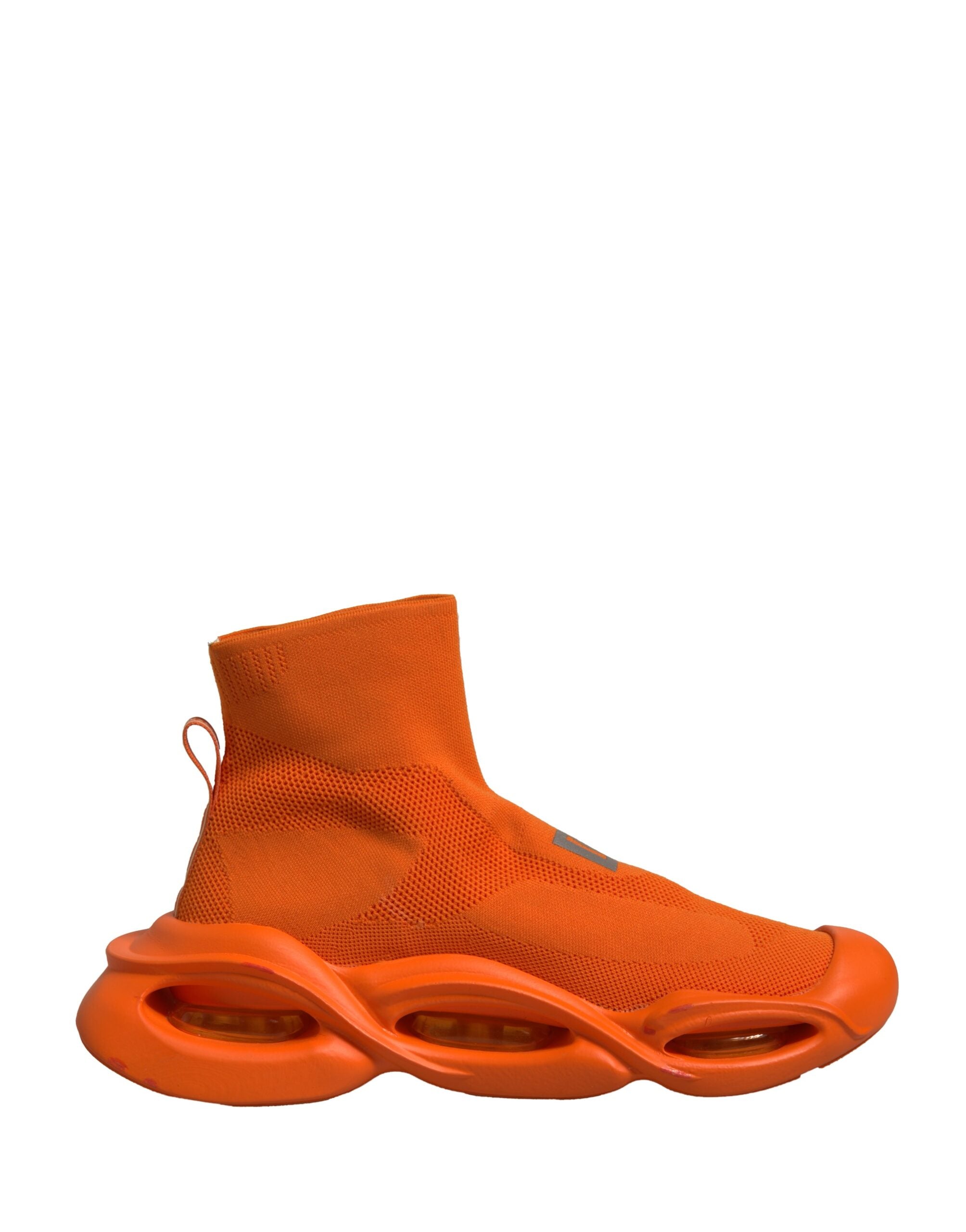 Dolce & Gabbana Orange Slip On Wave Socks Men Sneakers Men's Shoes (Pre-Owned)