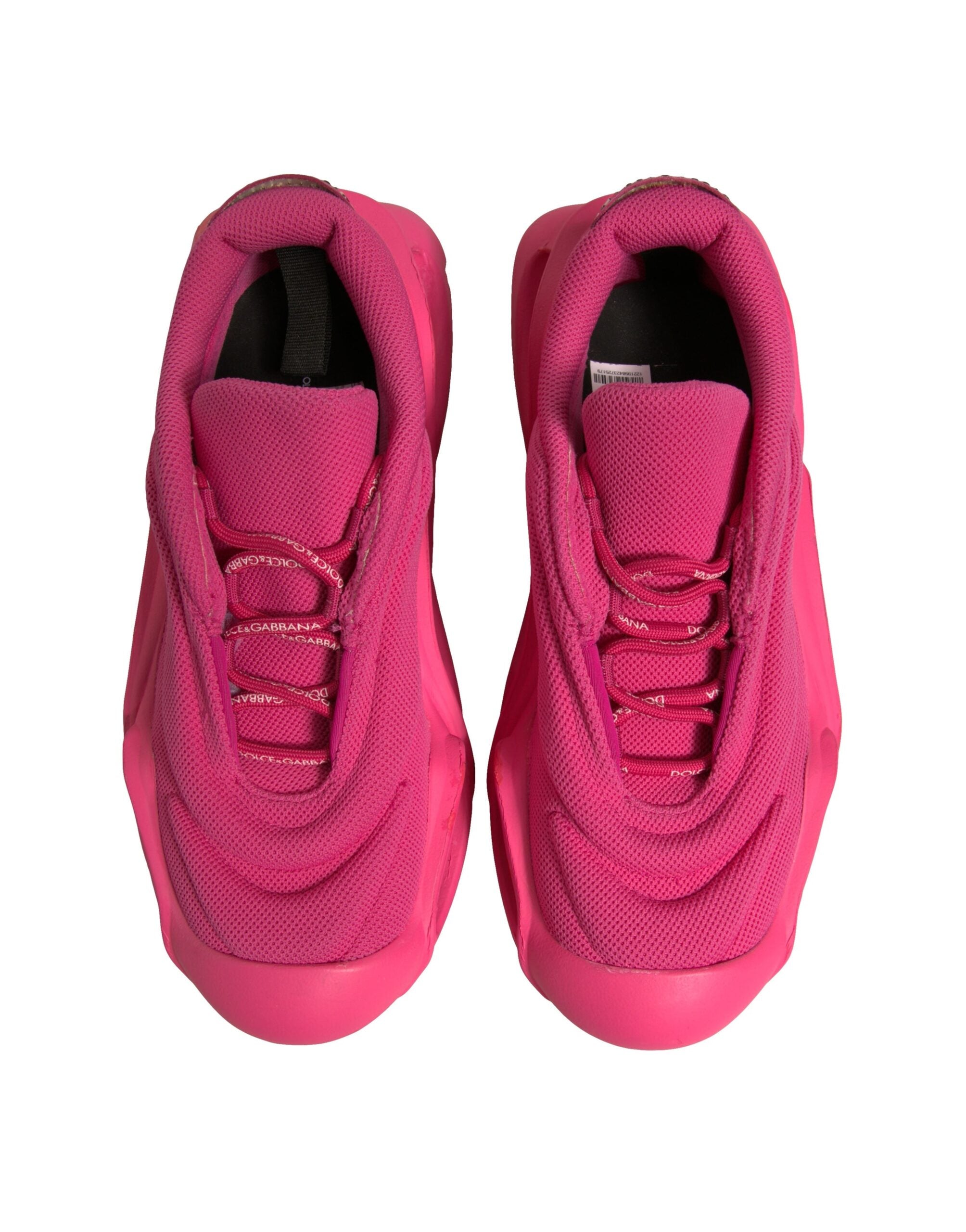 Dolce & Gabbana Pink Wave Low Top Lace Up Men Sneakers Men's Shoes (Pre-Owned)