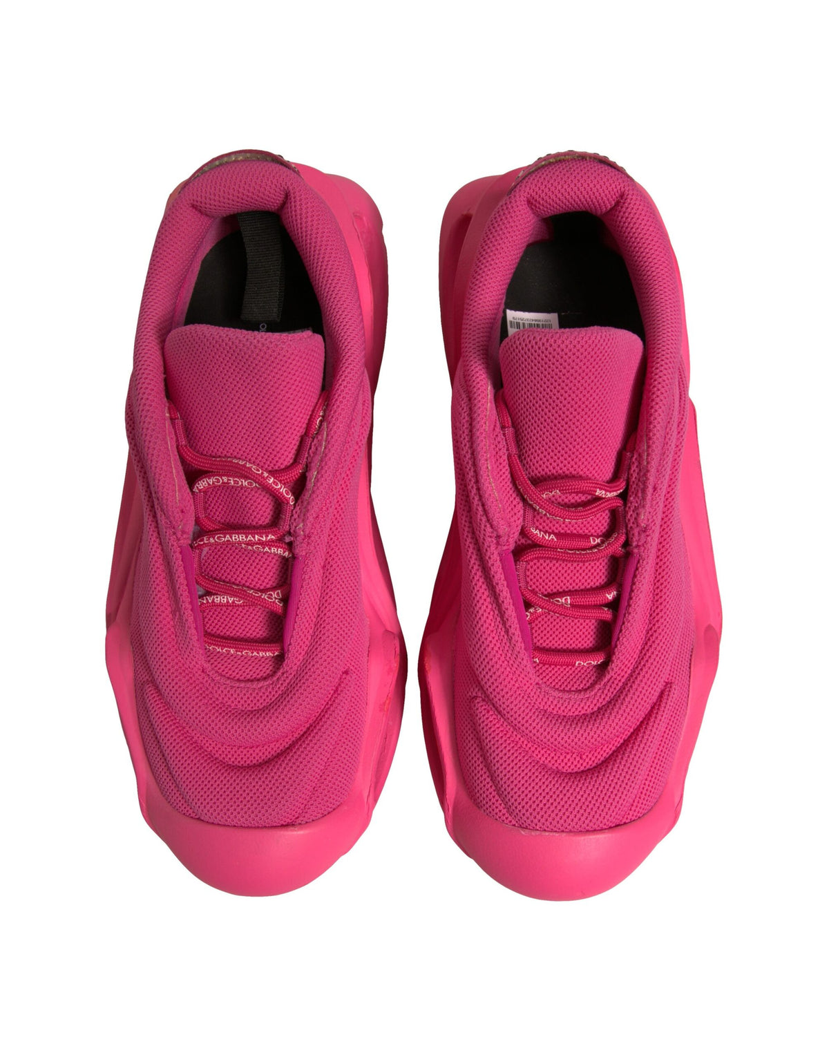 Dolce & Gabbana Pink Wave Low Top Lace Up Men Sneakers Men's Shoes (Pre-Owned)