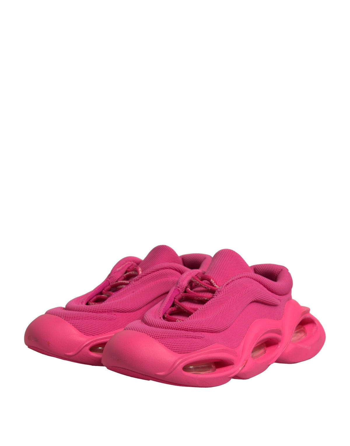 Dolce & Gabbana Pink Wave Low Top Lace Up Men Sneakers Men's Shoes (Pre-Owned)