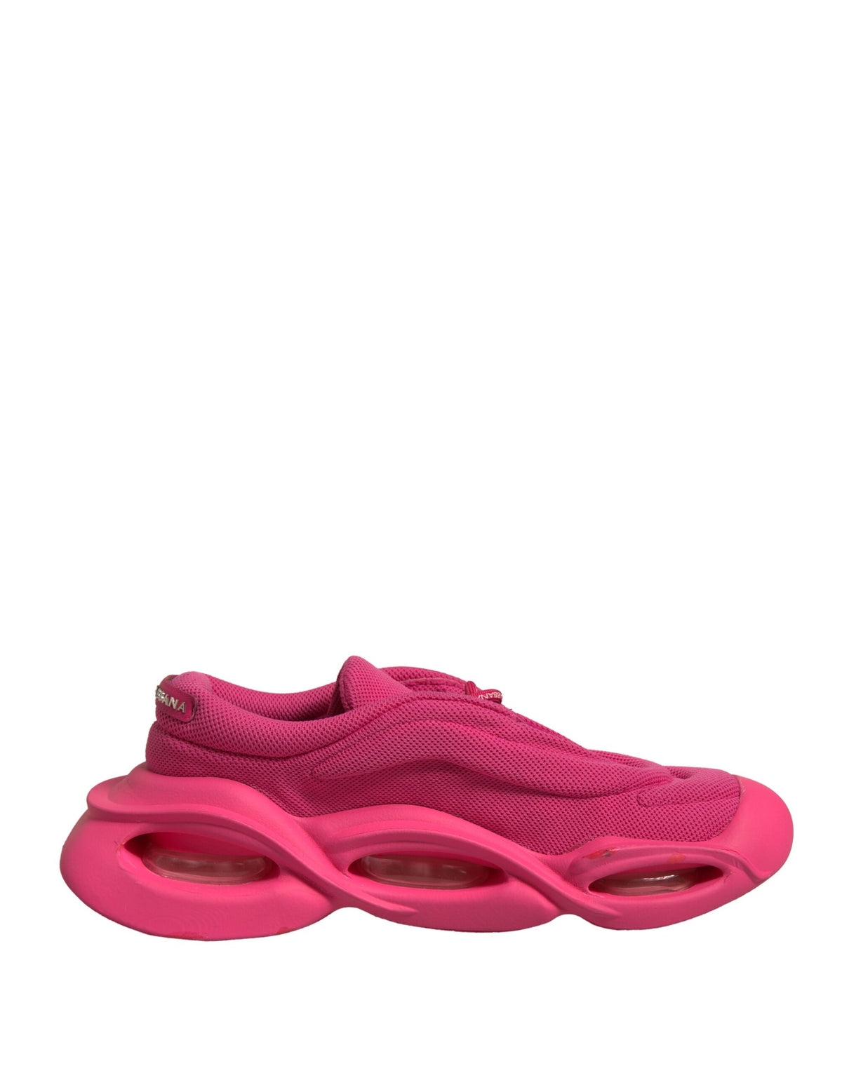 Dolce & Gabbana Pink Wave Low Top Lace Up Men Sneakers Men's Shoes (Pre-Owned)