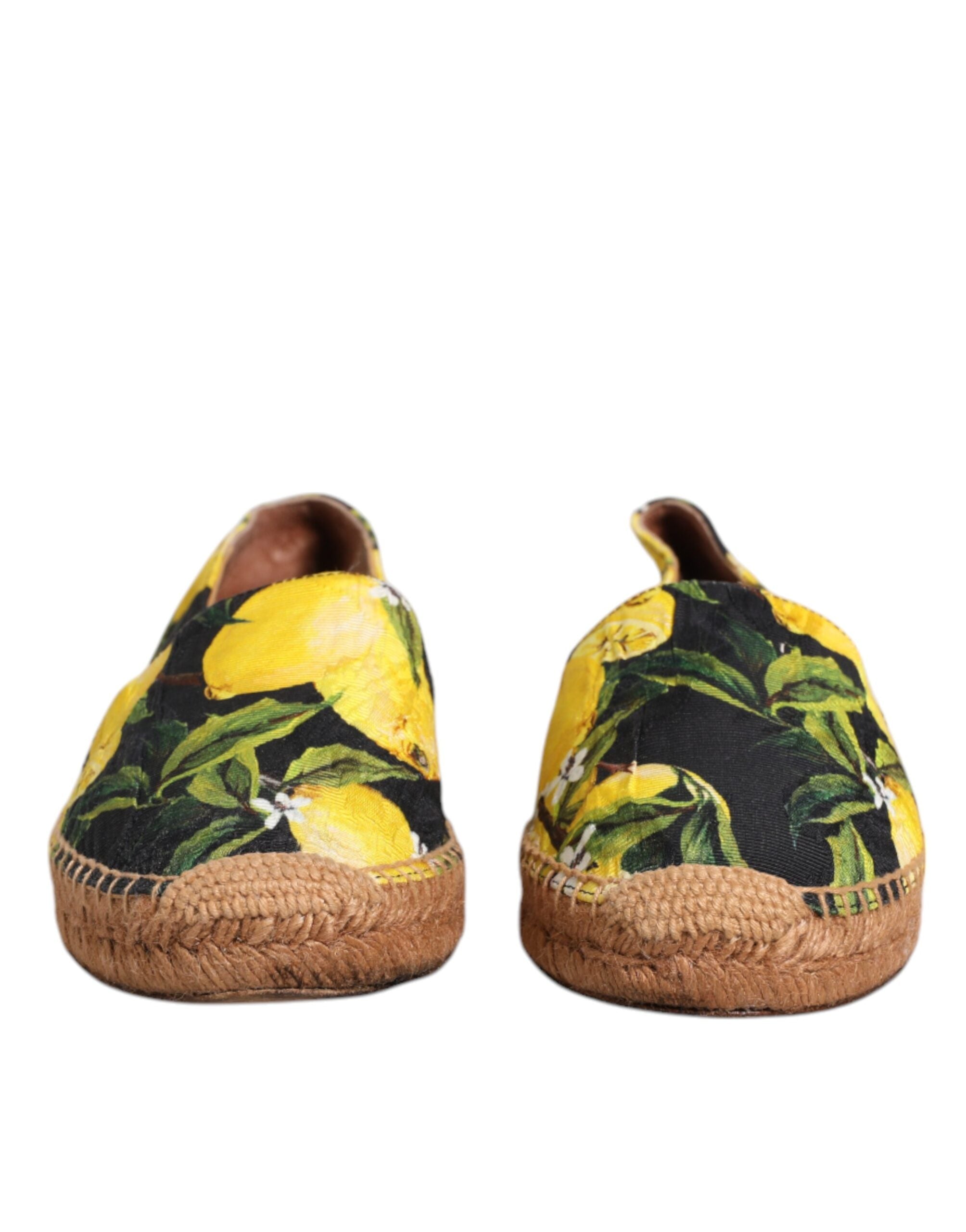 Dolce & Gabbana Multicolor Lemon Slip On Espadrilles Women's Shoes (Pre-Owned)