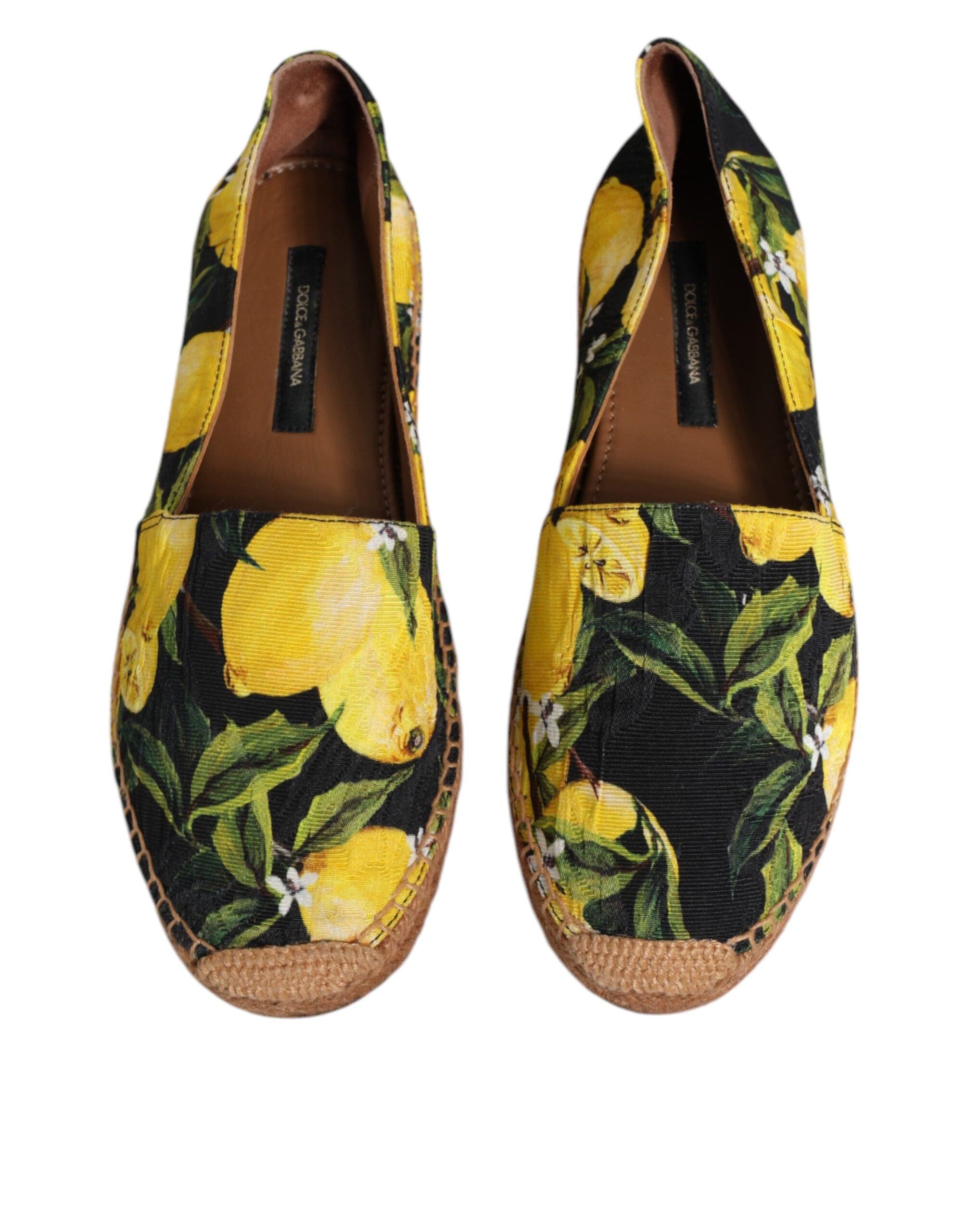 Dolce & Gabbana Multicolor Lemon Slip On Espadrilles Women's Shoes (Pre-Owned)
