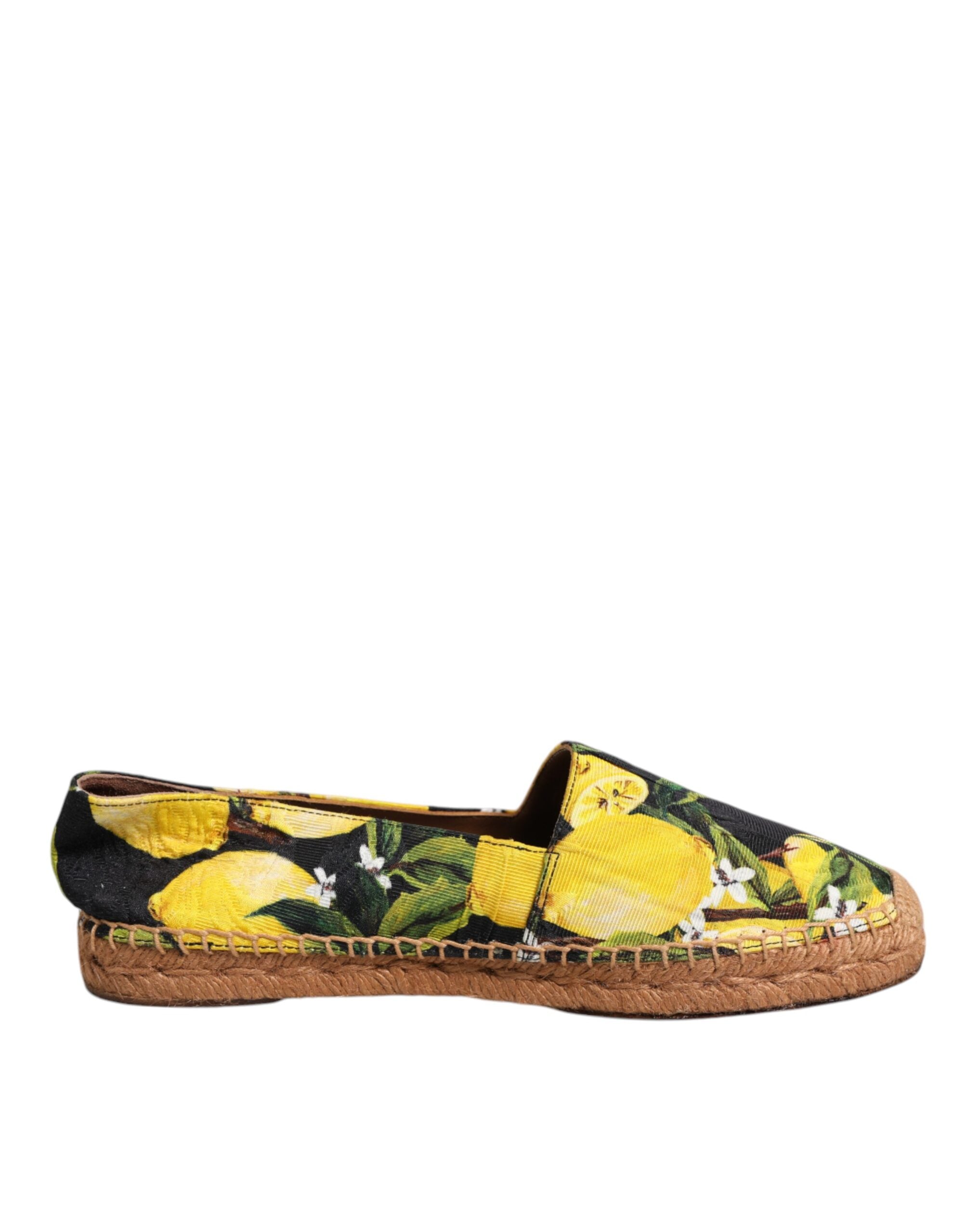 Dolce & Gabbana Multicolor Lemon Slip On Espadrilles Women's Shoes (Pre-Owned)