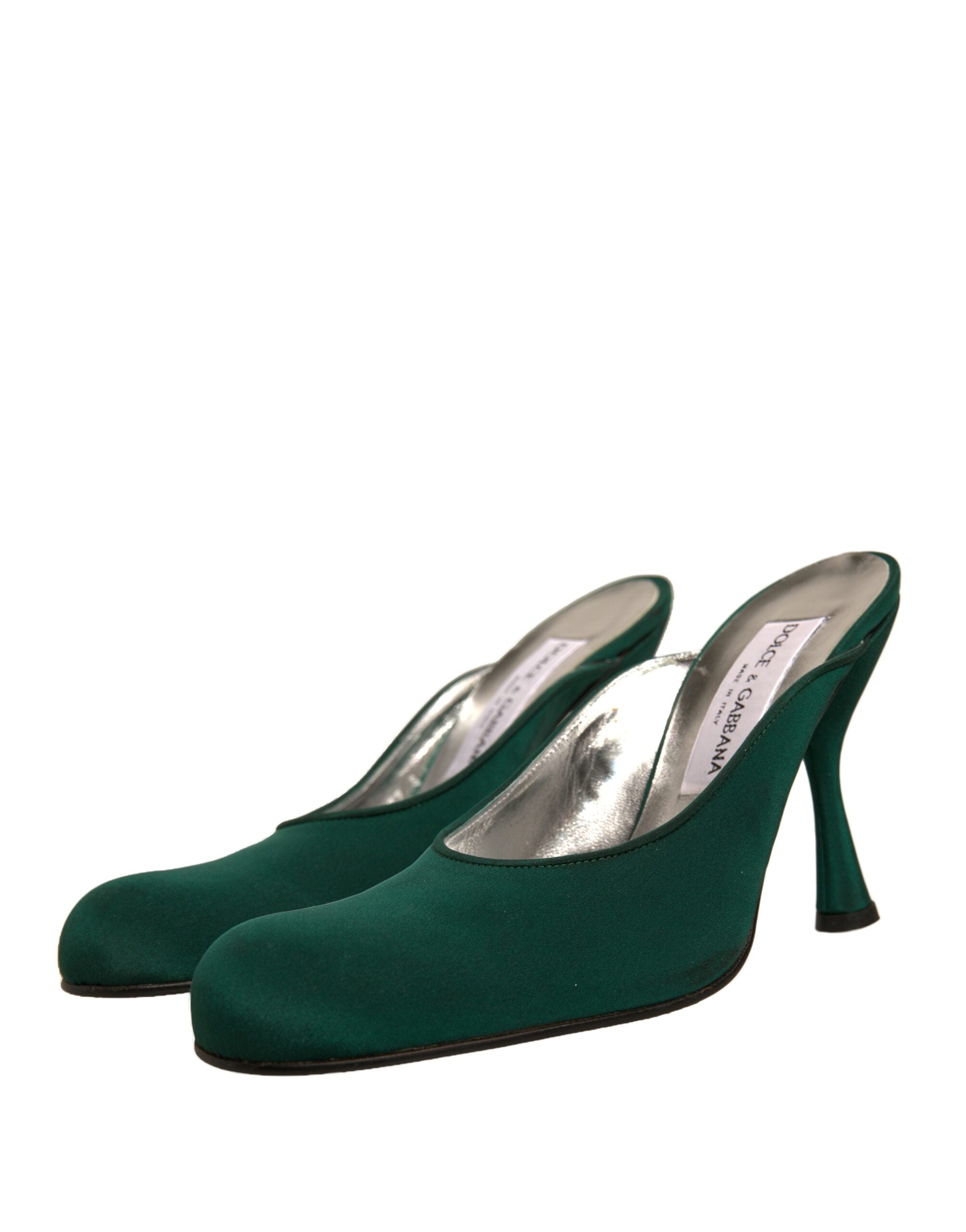 Dolce & Gabbana Green Suede Leather High Heel Pumps Women's Shoes (Pre-Owned)