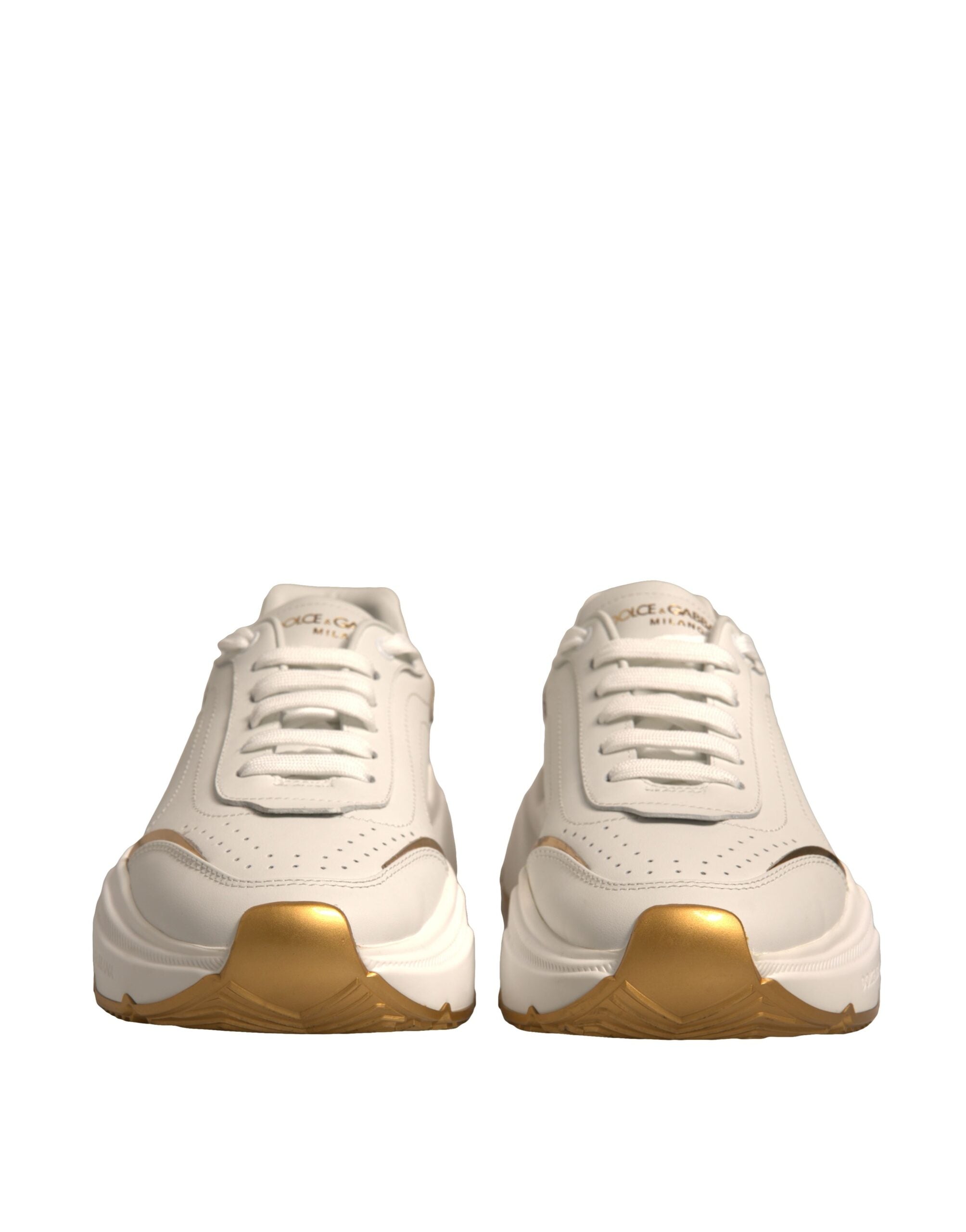 Dolce & Gabbana White Gold Daymaster Low Top Sneakers Women's Shoes (Pre-Owned)