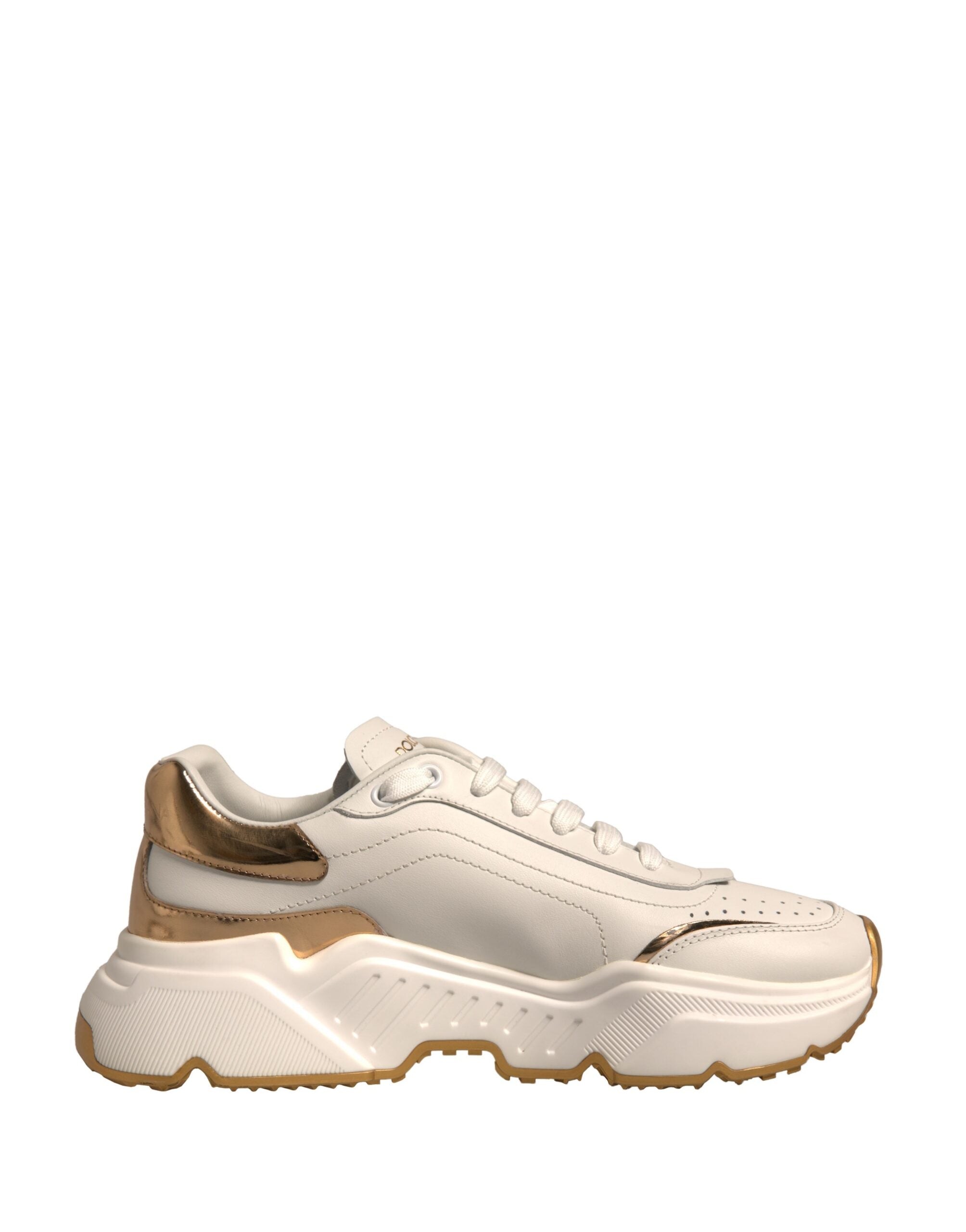 Dolce & Gabbana White Gold Daymaster Low Top Sneakers Women's Shoes (Pre-Owned)