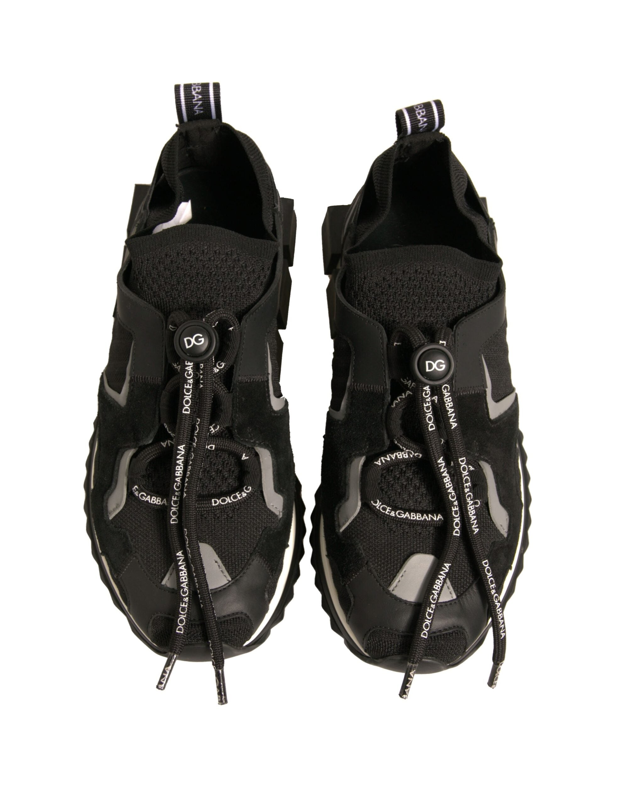 Dolce & Gabbana Black Mesh Sorrento Trekking Sneakers Women's Shoes (Pre-Owned)
