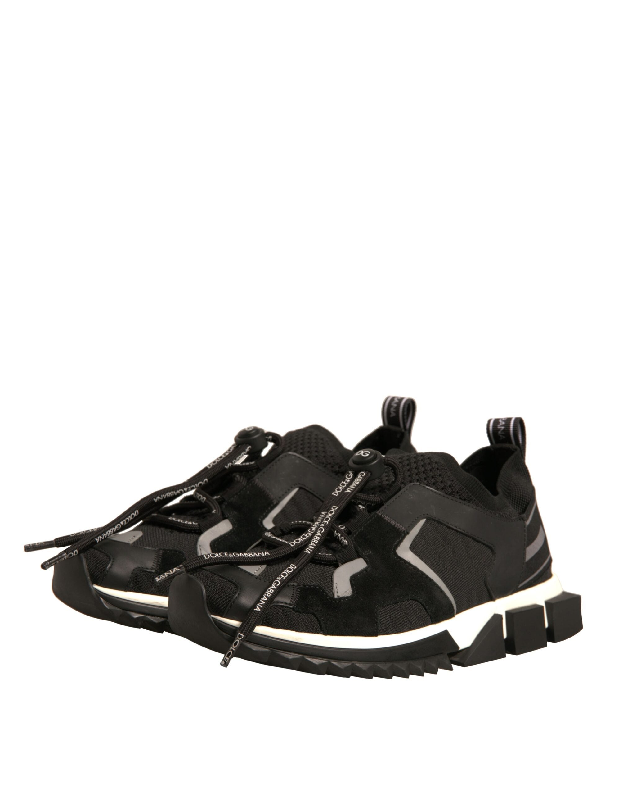 Dolce & Gabbana Black Mesh Sorrento Trekking Sneakers Women's Shoes (Pre-Owned)