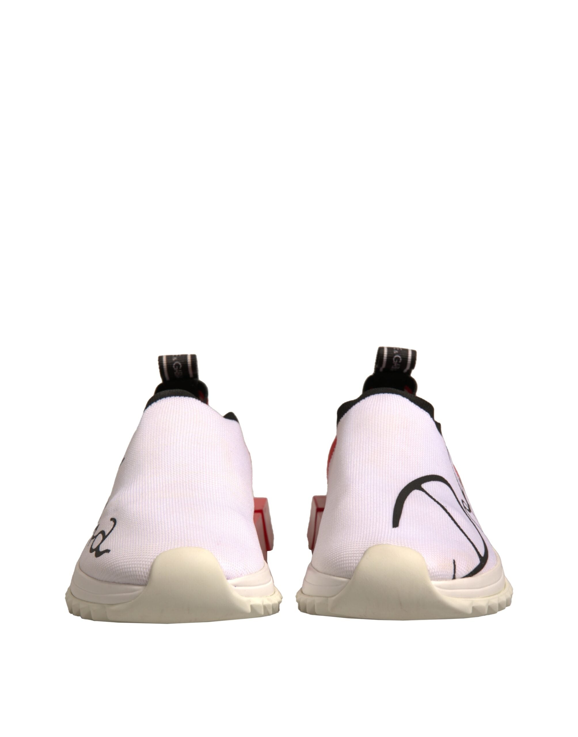 Dolce & Gabbana White Red Low Top Sorrento Sneakers Women's Shoes (Pre-Owned)