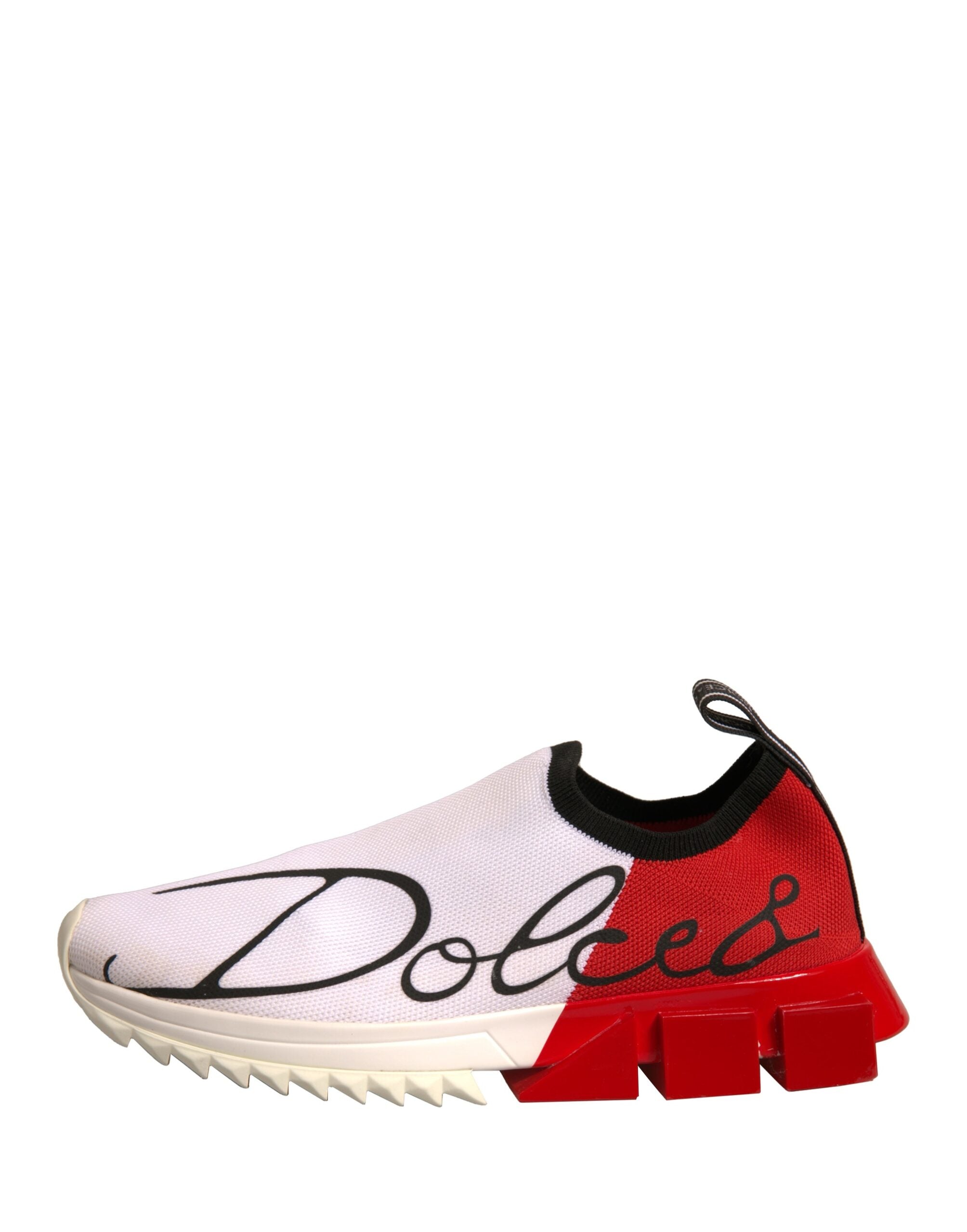 Dolce & Gabbana White Red Low Top Sorrento Sneakers Women's Shoes (Pre-Owned)