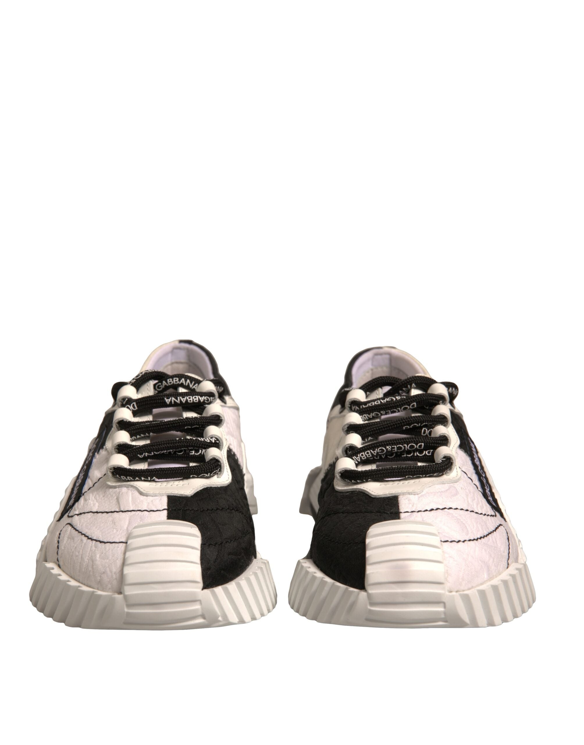 Dolce & Gabbana White Black NS1 Low Top Sports Sneakers Women's Shoes (Pre-Owned)