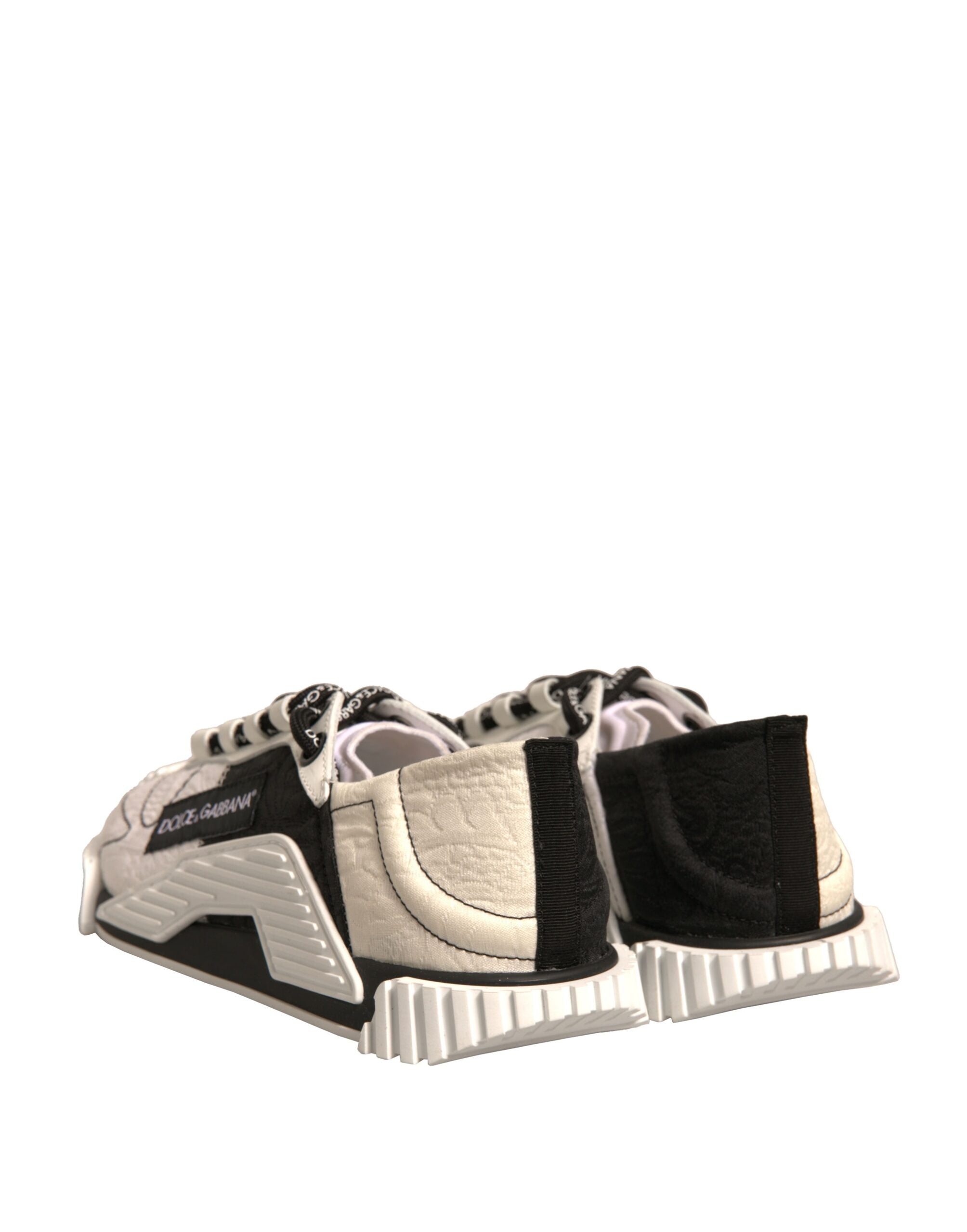 Dolce & Gabbana White Black NS1 Low Top Sports Sneakers Women's Shoes (Pre-Owned)
